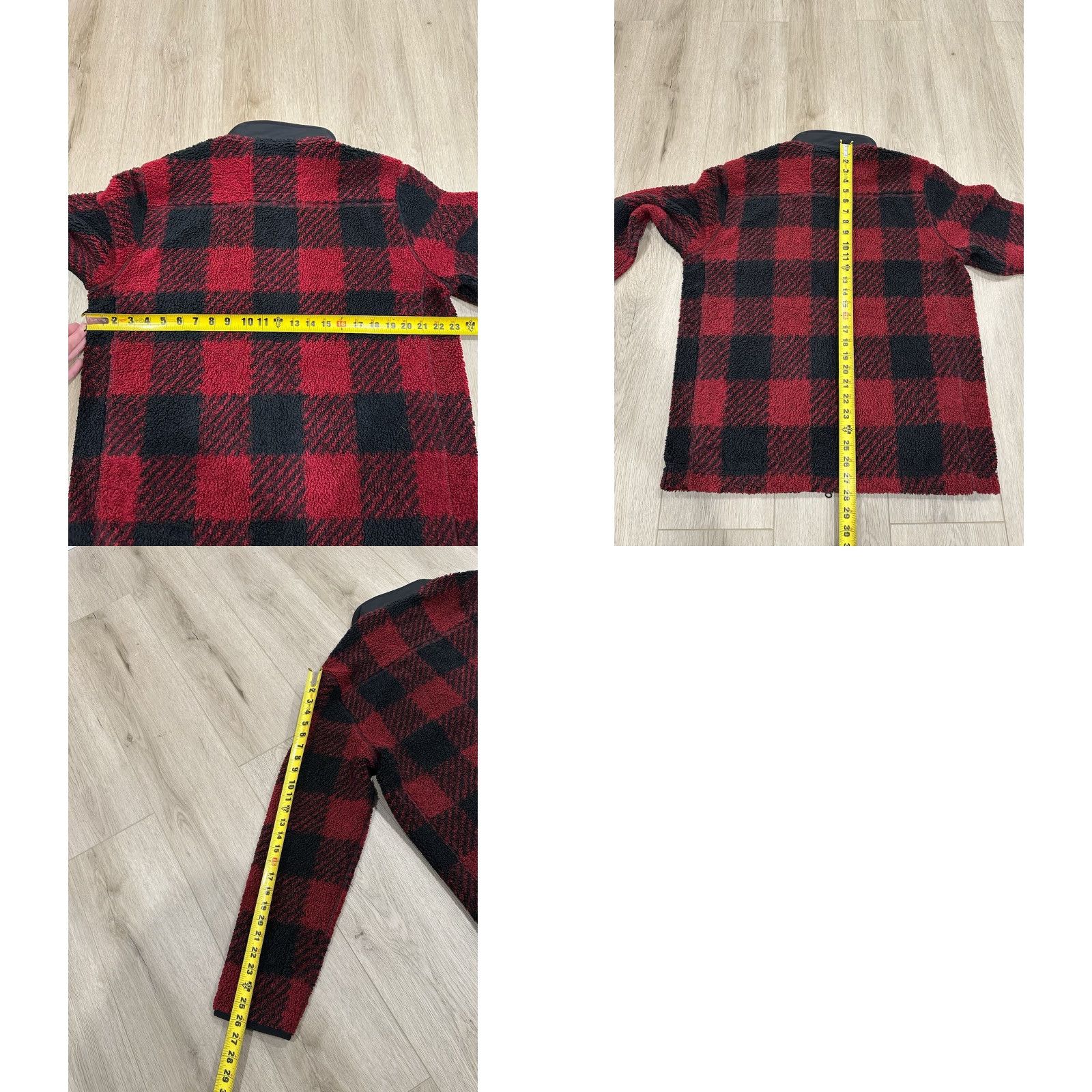 Vineyard Vines Vineyard Vines On The Go Sherpa Full Zip Jacket Men L Plaid Sangria Bluff Red Black NWT Size US L / EU 52-54 / 3 - 9 Thumbnail