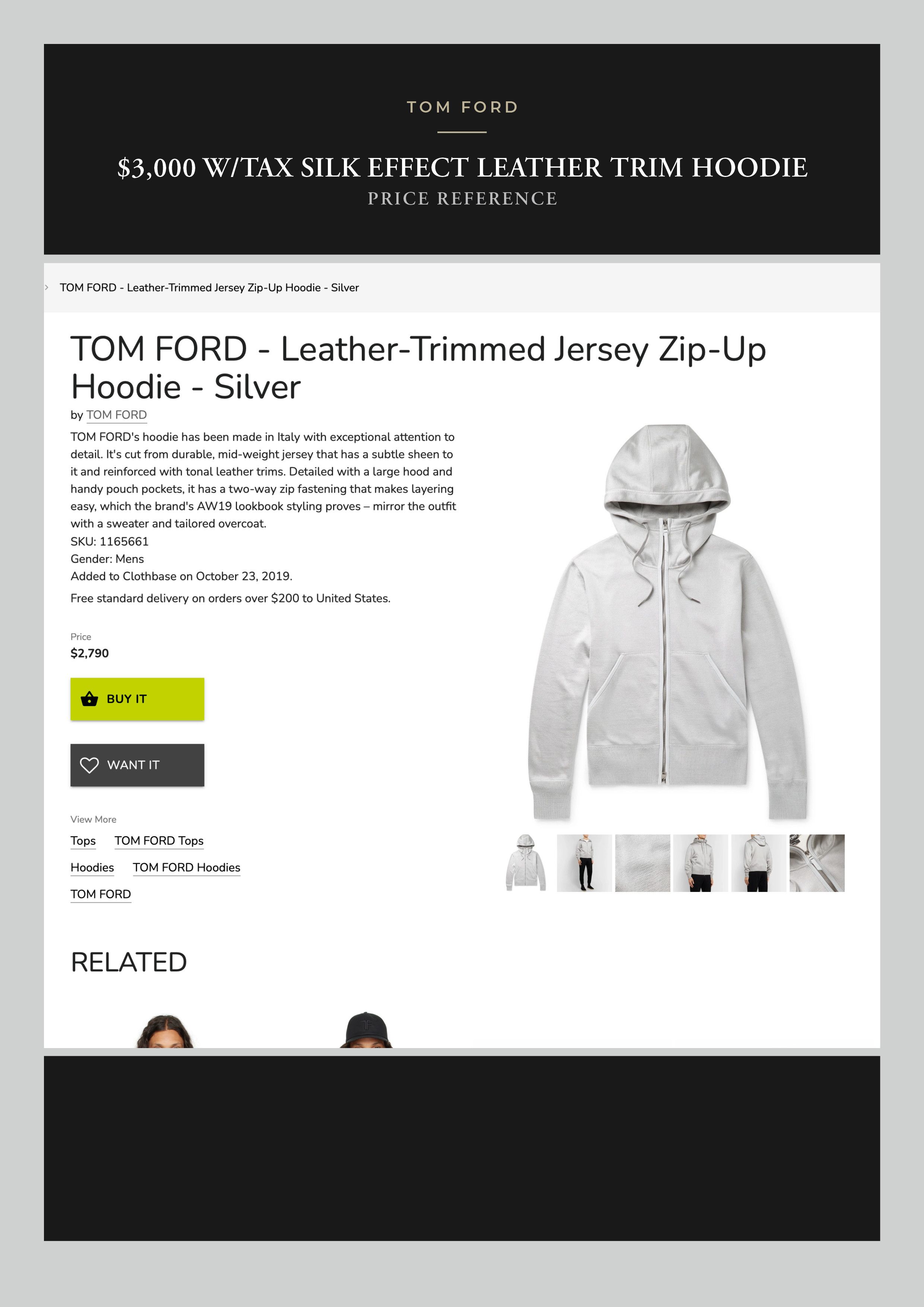 Tom Ford Best Dressed $3K w/Tax TOM FORD Silk Effect Leather Accents Size US XL / EU 56 / 4 - 10 Thumbnail