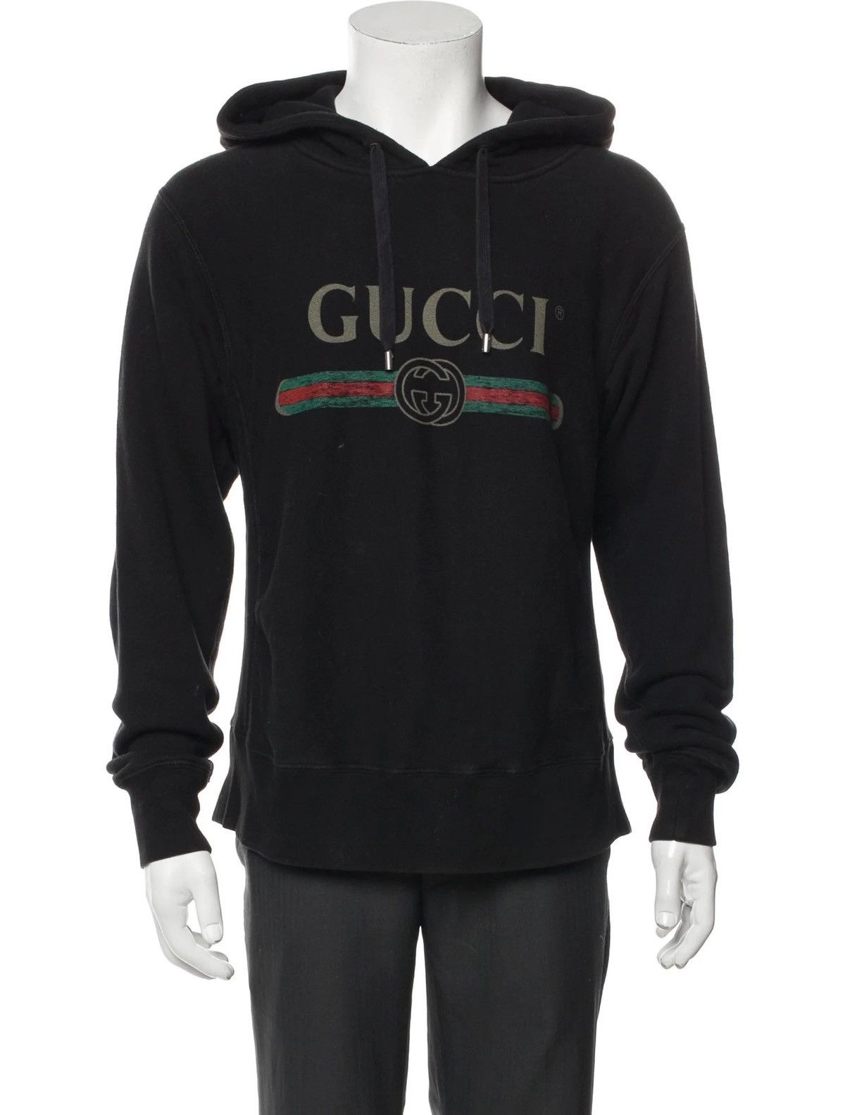 Gucci Gucci GG Logo V-Neck Hoodie Size US L / EU 52-54 / 3 - 1 Thumbnail