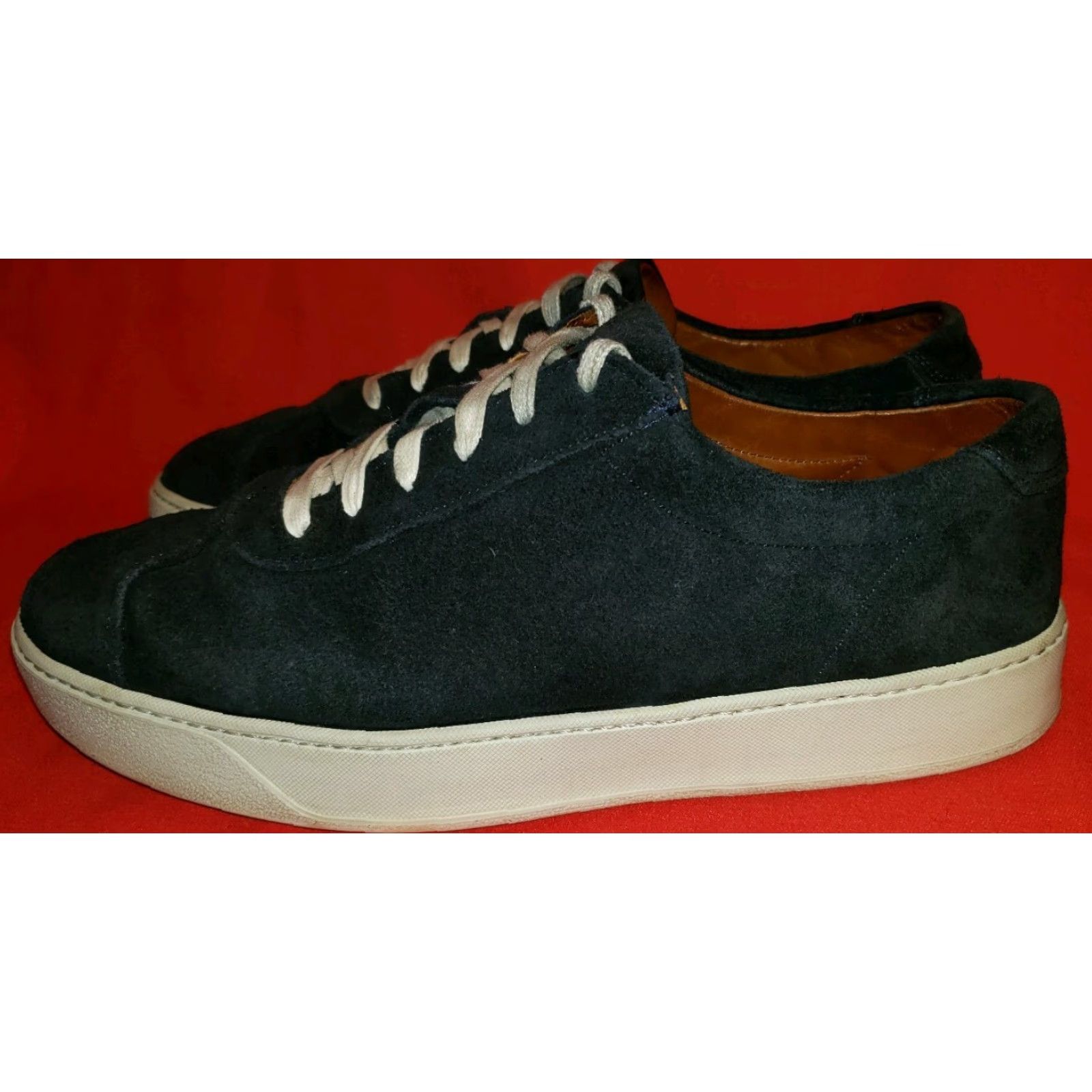 Allen Edmonds Allen Edmonds Men's Court Canal Suede Sneakers Size 10M Blue Model#3742 43869 Size US 10 / EU 43 - 4 Thumbnail