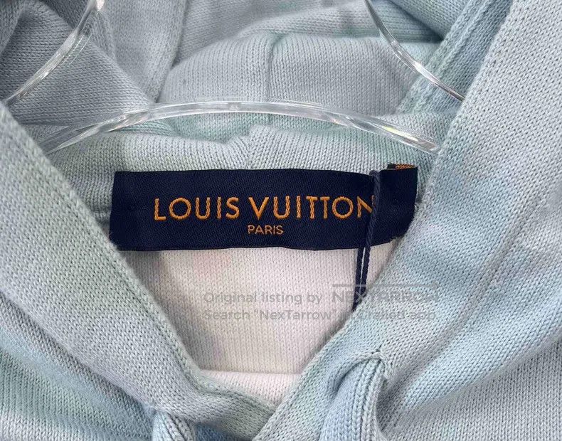 Louis Vuitton Louis Vuitton Blue gradient presbyopic full logo hoodie Size US XS / EU 42 / 0 - 4 Thumbnail