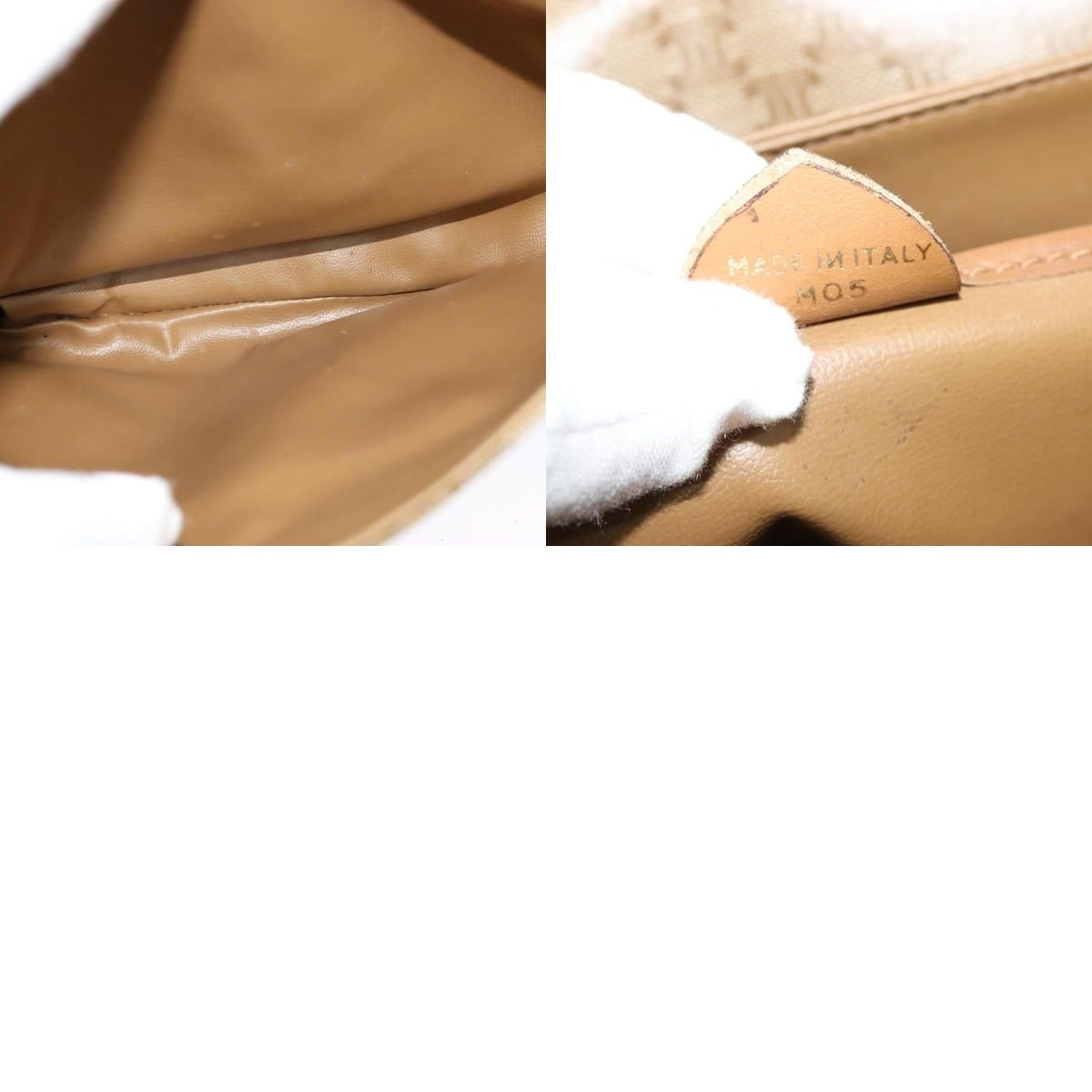 Celine CELINE Macadam Canvas Shoulder Bag Pvc Brown Gold Size ONE SIZE - 13 Thumbnail