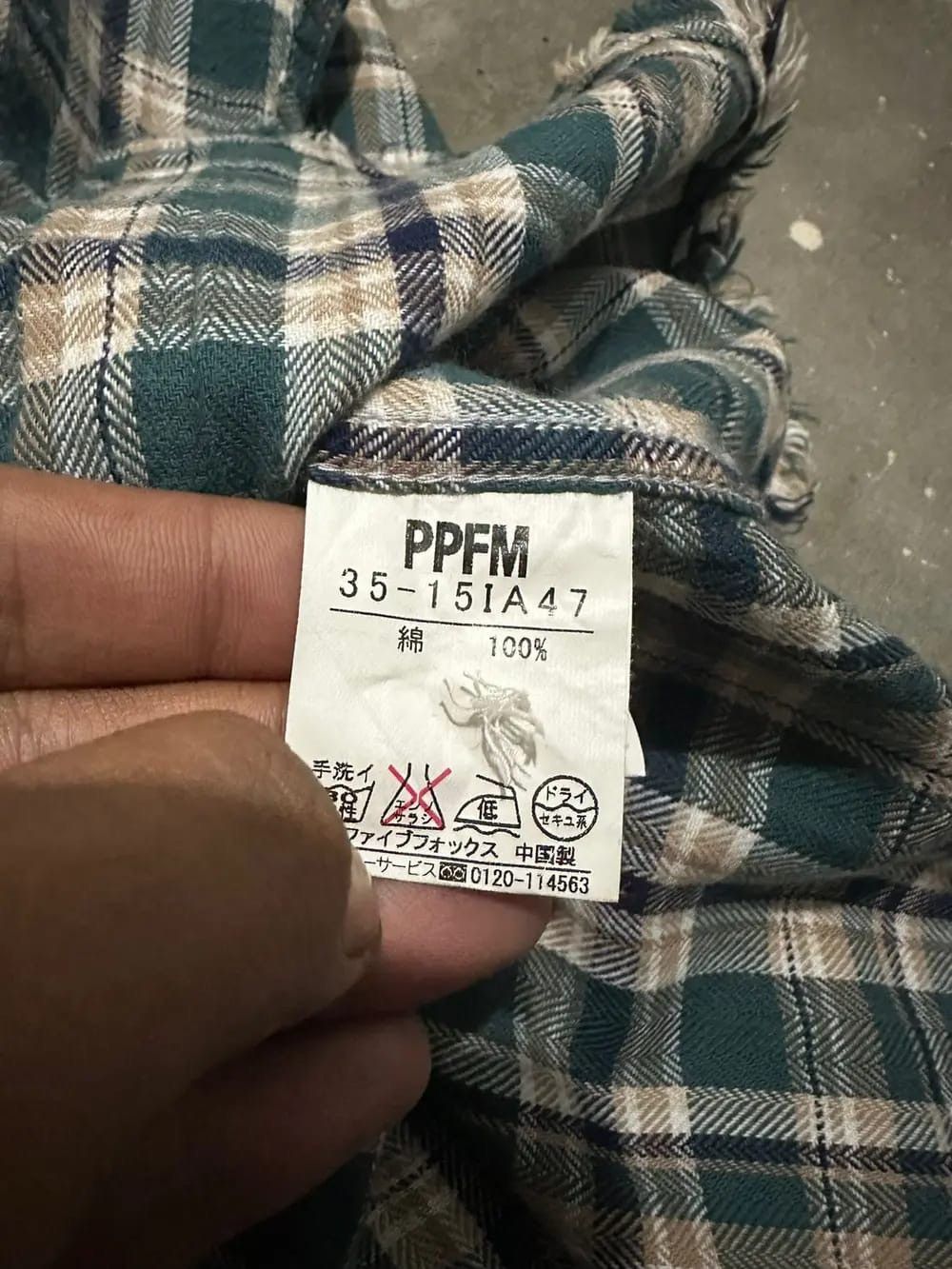PPFM PPFM Flannel Frayed Hem Scab Pocket Design Shirt Size US M / EU 48-50 / 2 - 6 Thumbnail