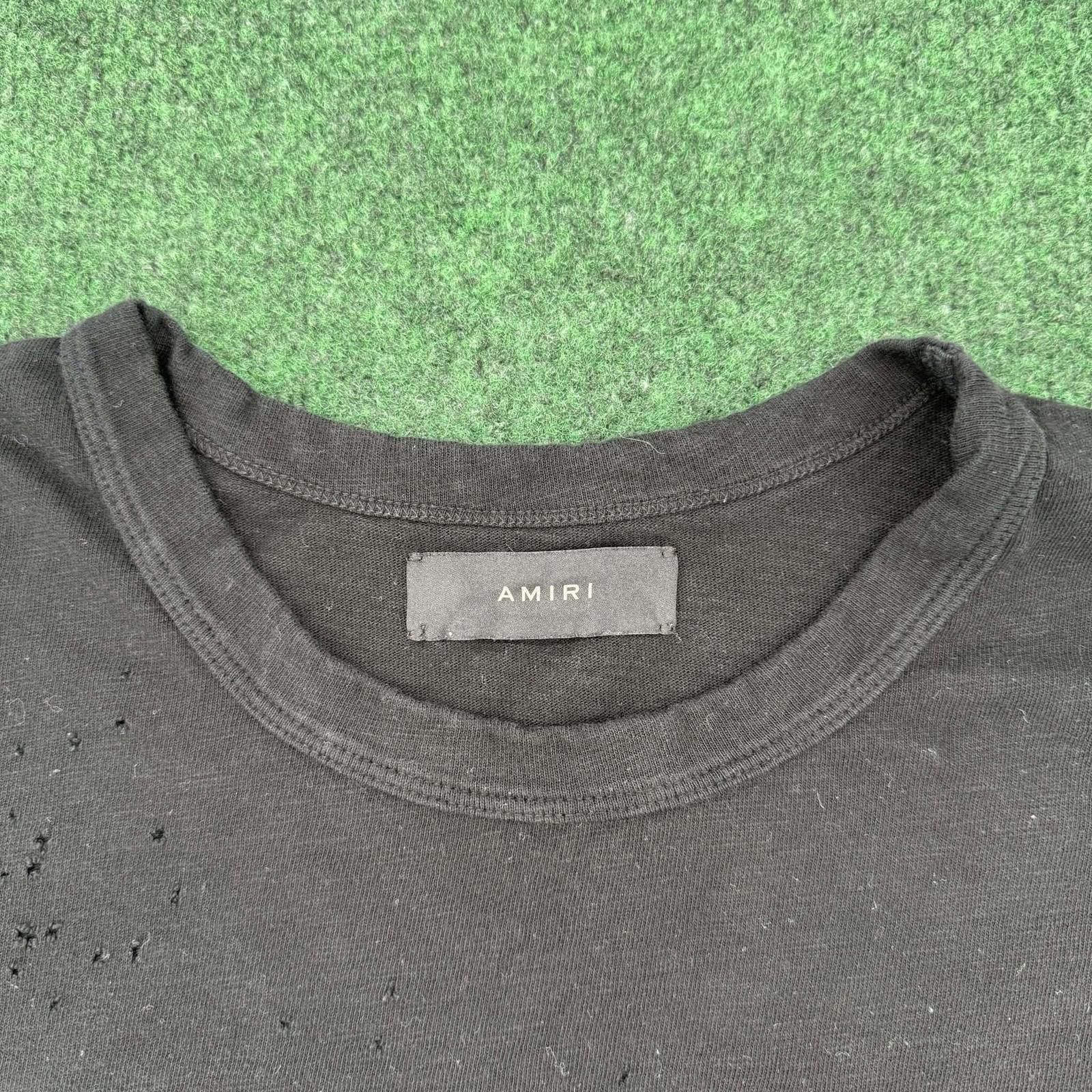 Amiri Amiri Shotgun Black Tee L Used Size US L / EU 52-54 / 3 - 2 Thumbnail