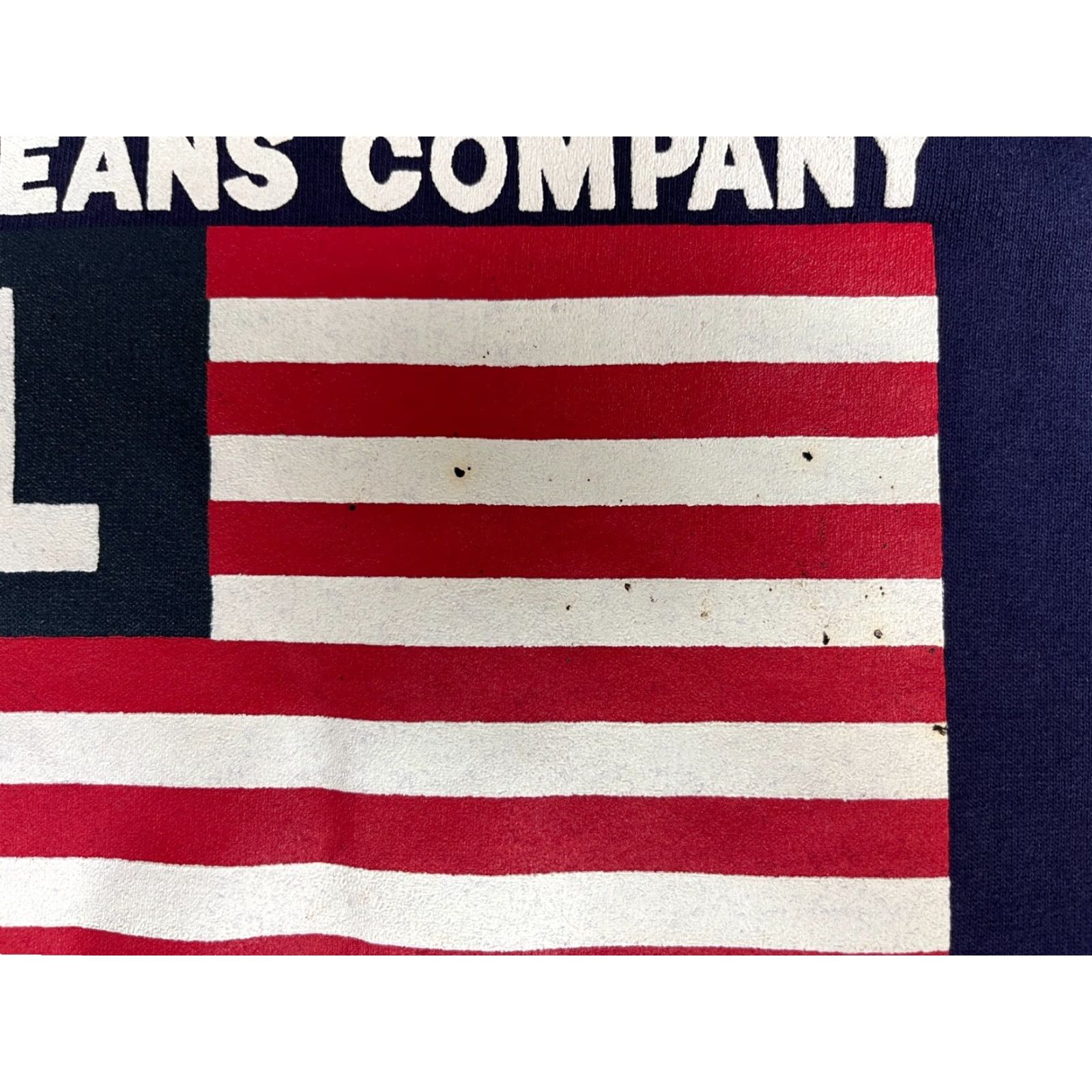 Vintage Polo Jeans Company Men’s Vintage Crewneck Sweatshirt Navy Blue Sz L American Flag Graphic Print Cap Size US L / EU 52-54 / 3 - 6 Thumbnail