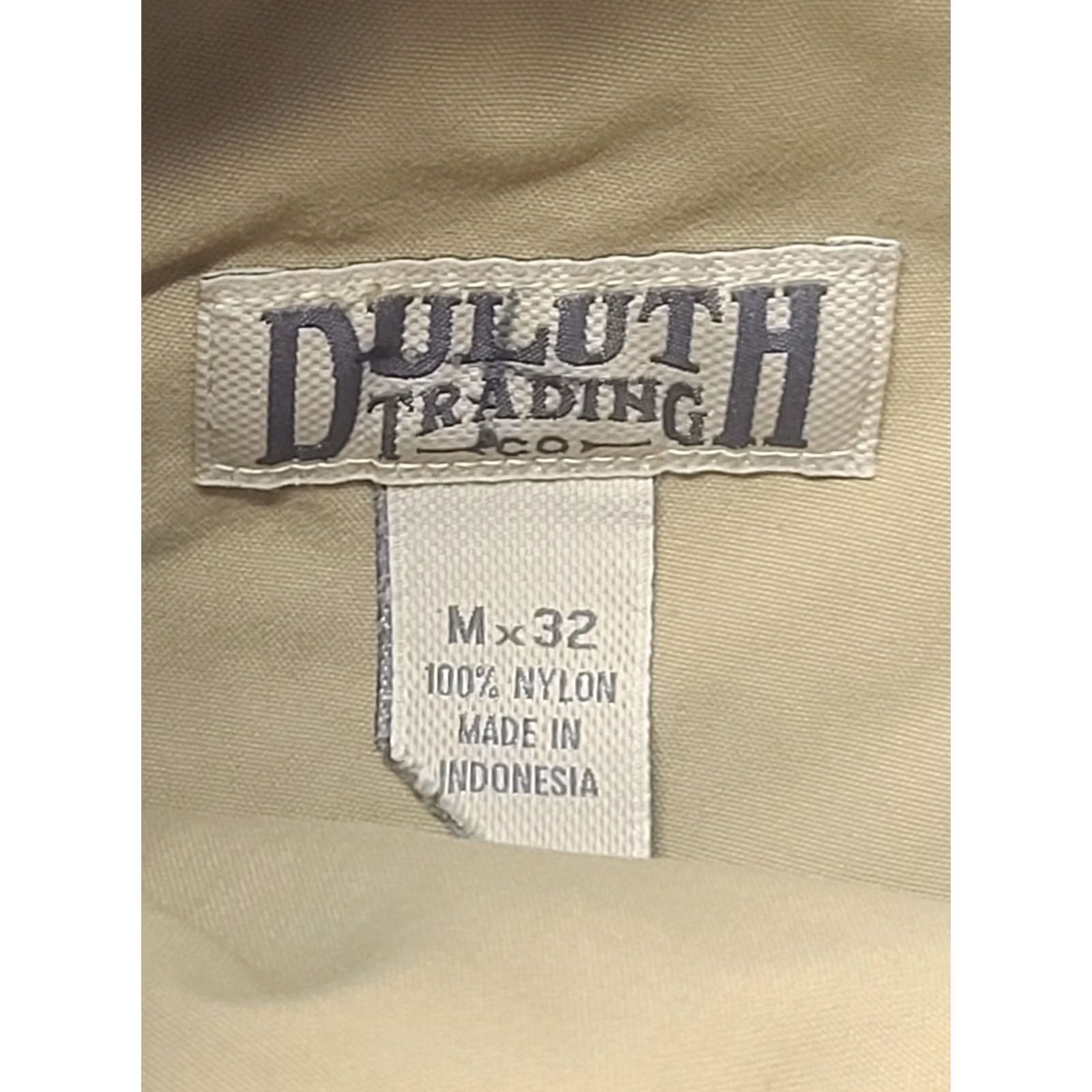 Vintage Duluth Trading Pants Womens M 28x32 Dry on the Fly Regular Fit Mid Rise Cargo Pants Beige Nylon Canvas with Pockets Size 32" / US 10 / IT 46 - 2 Thumbnail