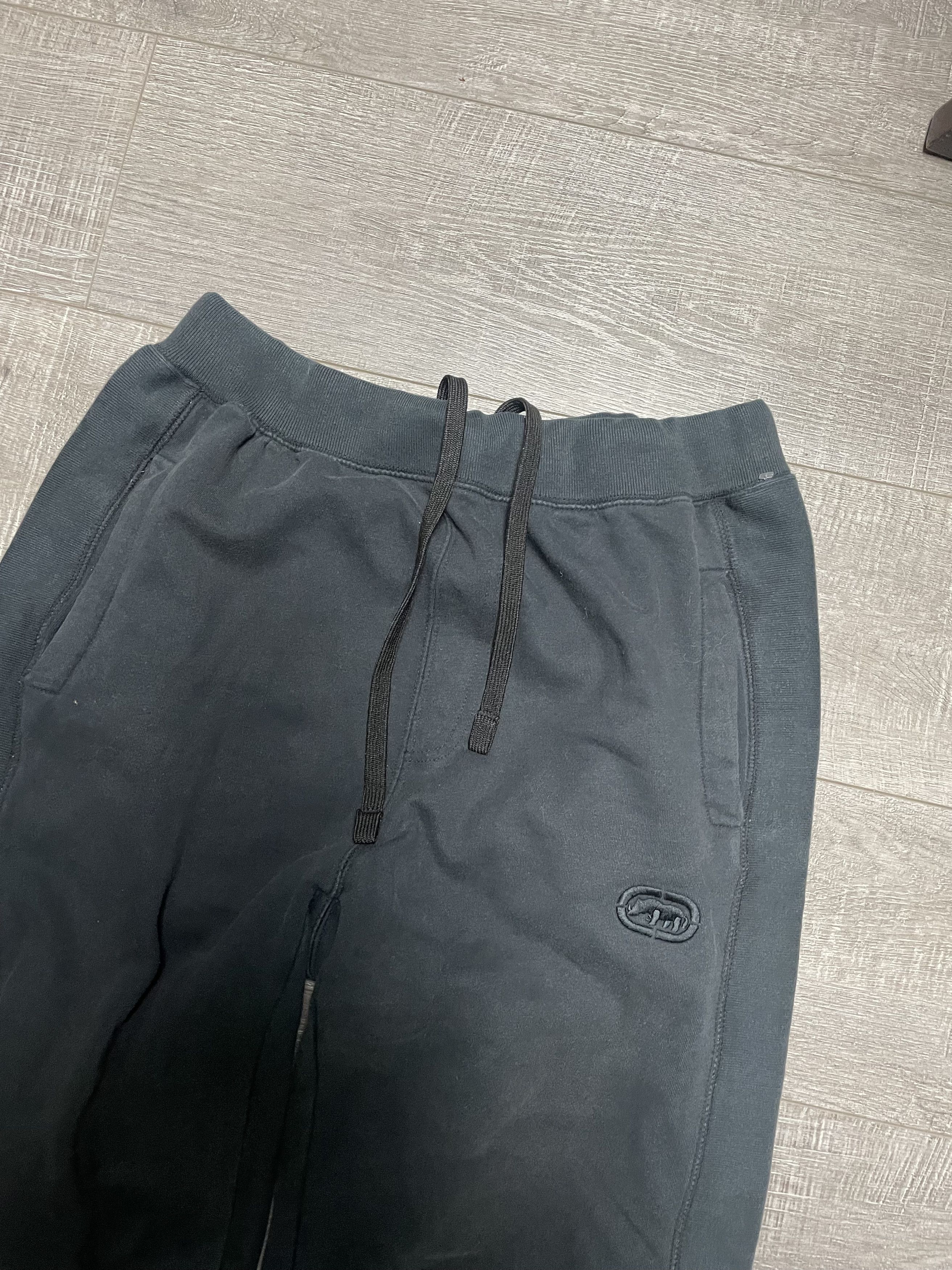 Ecko Unltd. VTG Ecko Unltd Baggy Sweatpants Faded Black Y2K XL Size US 33 - 2 Thumbnail
