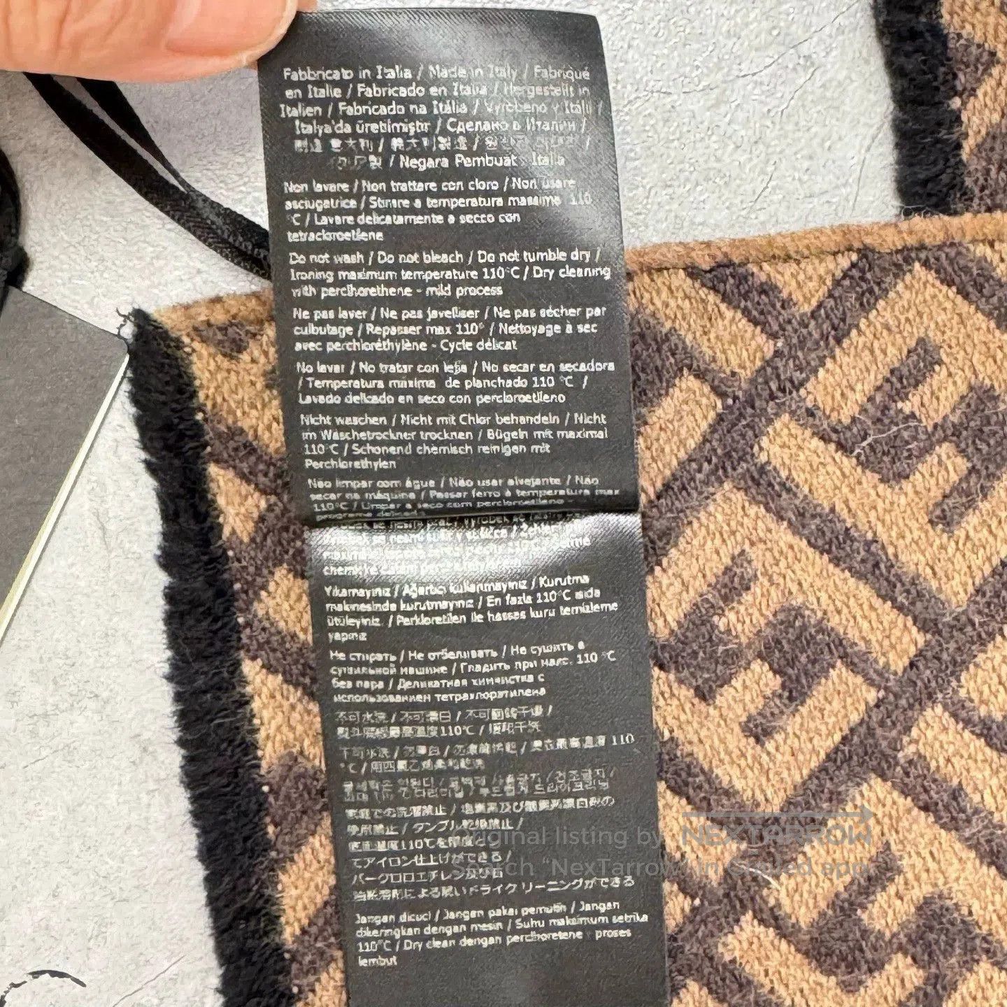 Fendi fendi logo patterned scarf. Size ONE SIZE - 5 Thumbnail