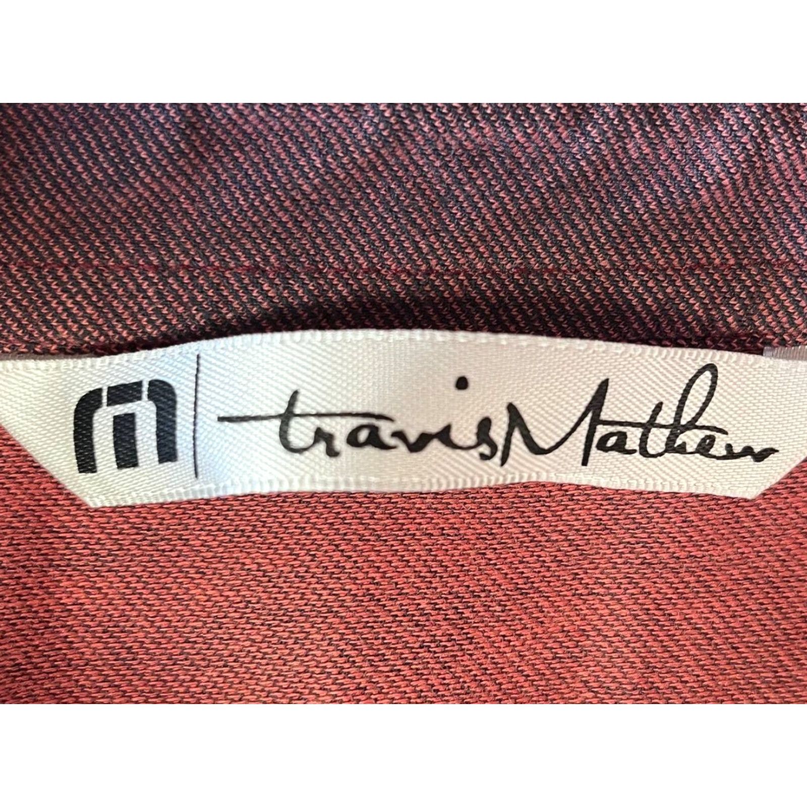 TravisMathew Travis Mathew Shirt Mens Medium Color Multicolor Logo Short Sleeve Polo Golf Size US M / EU 48-50 / 2 - 5 Thumbnail