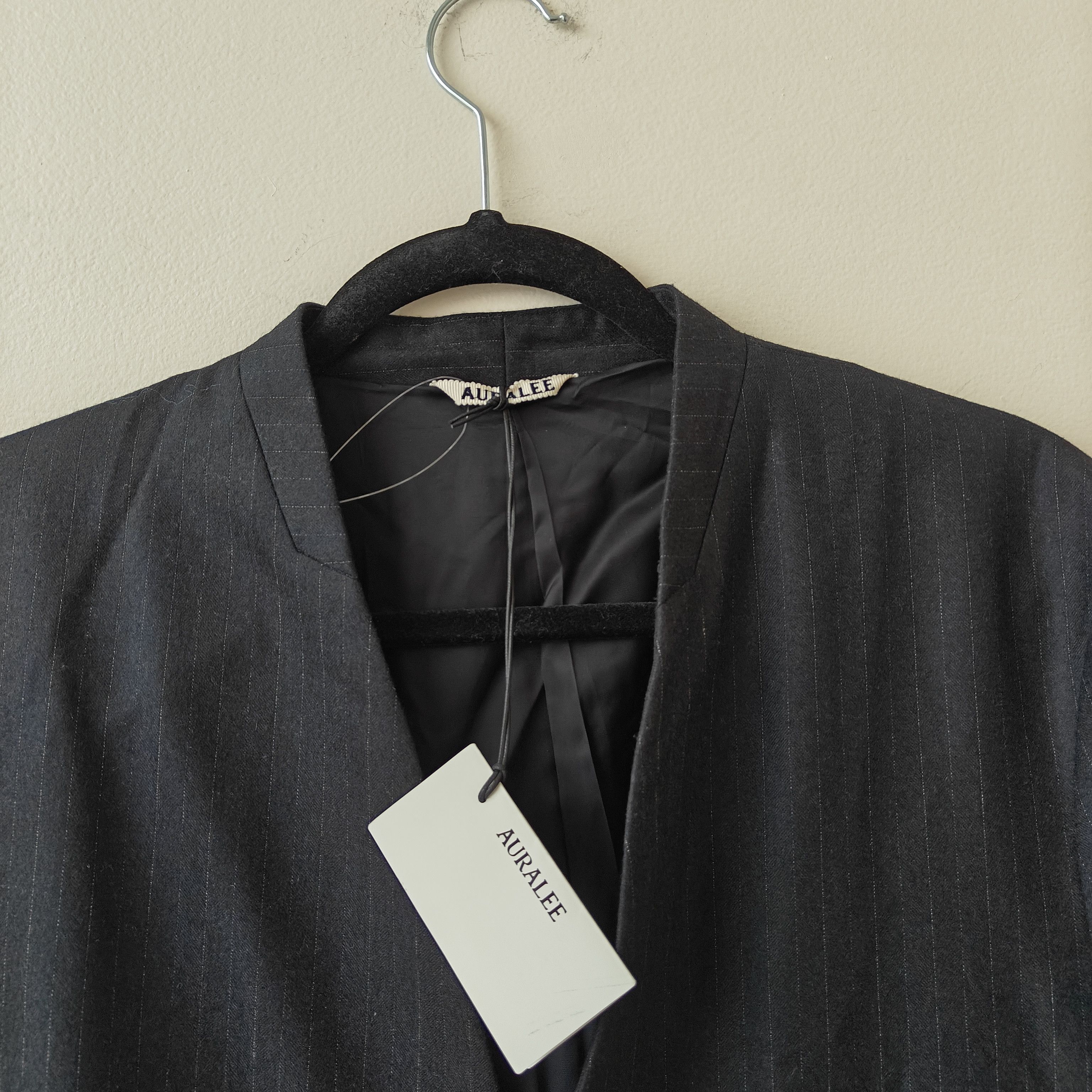 Auralee NWT Navy pinstripe silk wool blazer size 2 $1100 japan Size US M / EU 48-50 / 2 - 2 Thumbnail