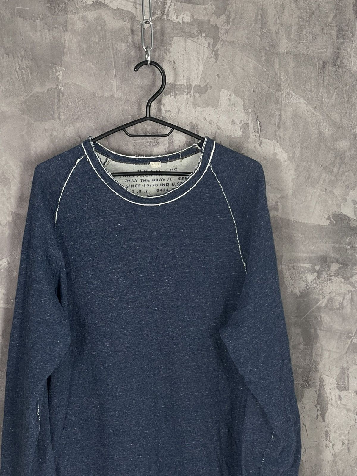 20471120 × Diesel Vintage Diesel Grunge Distressed Long Sleeve T shirt Size US M / EU 48-50 / 2 - 4 Thumbnail