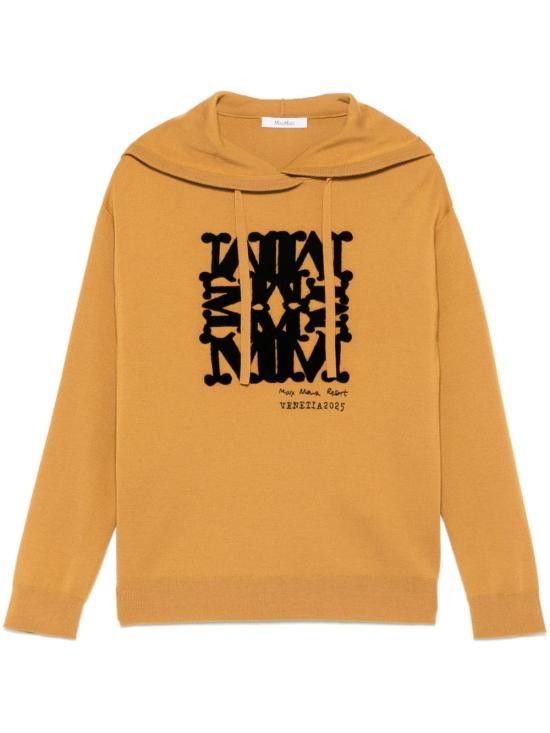 Max Mara MAX MARA Women Hoodies 2511361071 SFINGE022 Orange Size S / US 4 / IT 40 - 1 Thumbnail