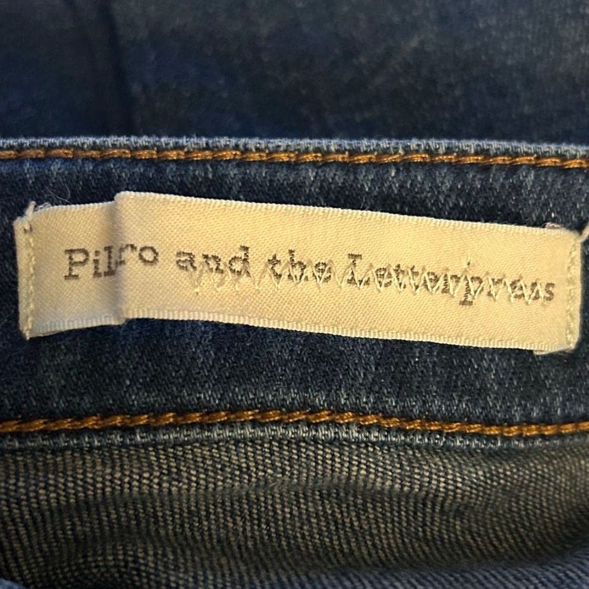 Vintage Pilcro Womens Jeans Blue Denim Stet Low Rise Skinny Petite Stretch 26P Jeans Womens Petite Stretch Denim Blue 26P Size 26" / US 2 / IT 38 - 4 Thumbnail