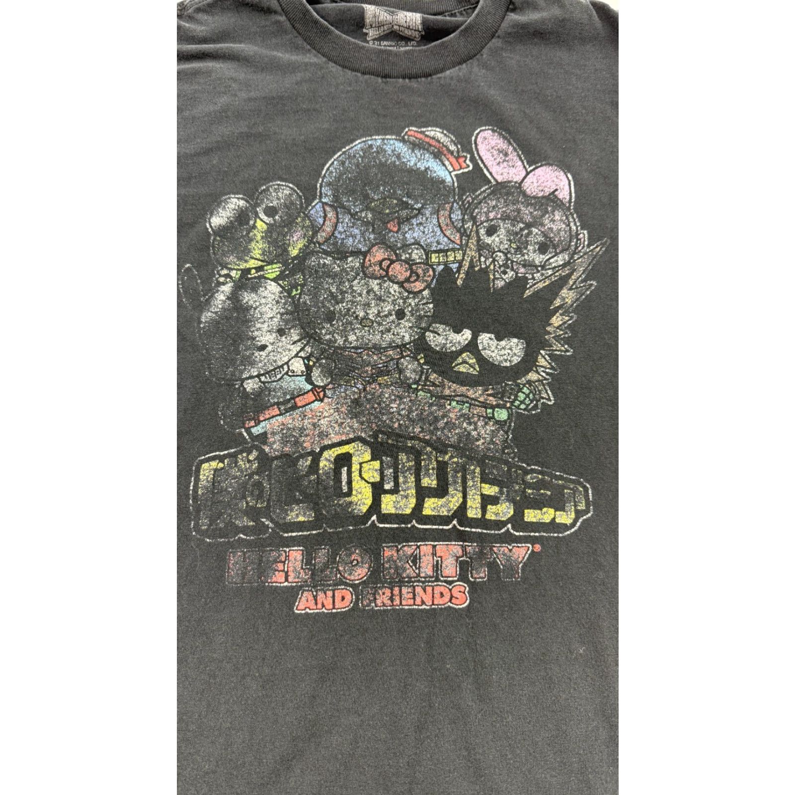 Vintage Hello Kitty Graphic T-Shirt Mens Small Black My Hero Academia Outdoor Size US S / EU 44-46 / 1 - 3 Thumbnail