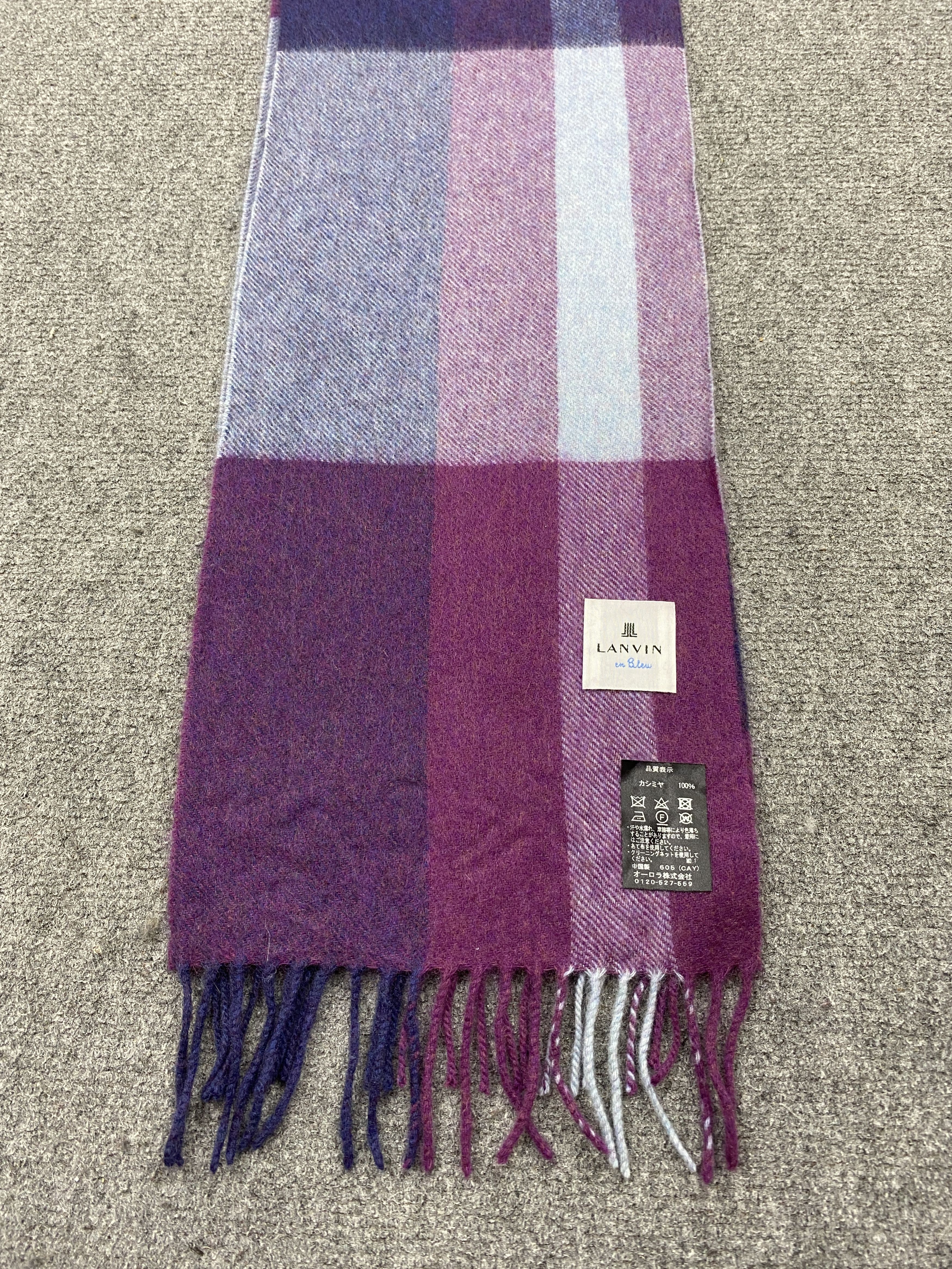 Lanvin Lanvin Te Bleu Scarf / Muffler / Neckwear -SC0169 Size ONE SIZE - 3 Thumbnail