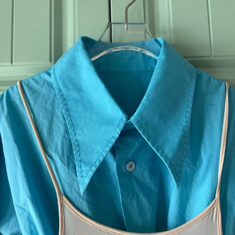 Maison Margiela Maison Margiela Two blue fake shirts 2501-Nextarrow Size S / US 4 / IT 40 - 8 Thumbnail