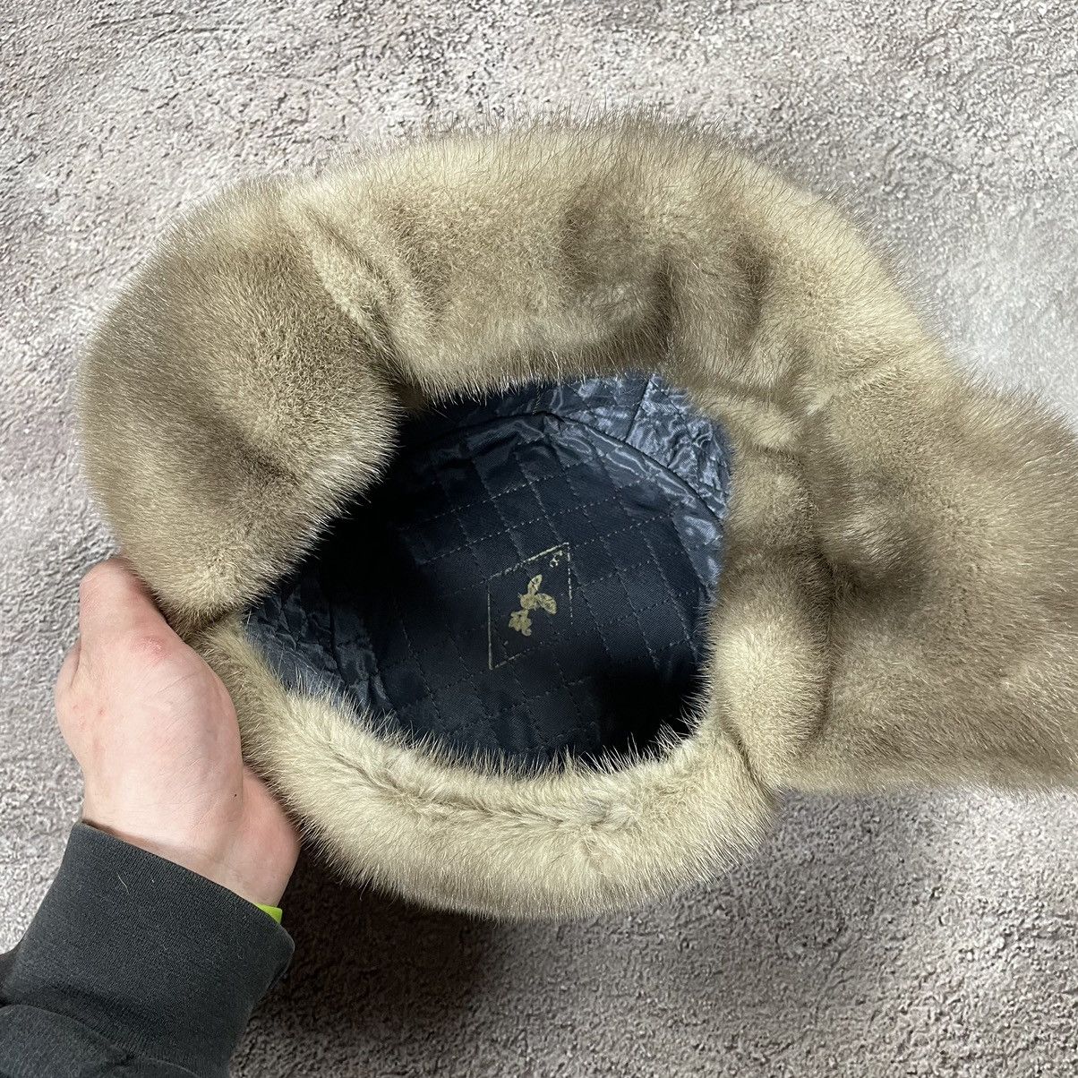 Vintage Vintage 90s Mohair Beanie Faux Fur Cream Knit Hat Drip OS Size ONE SIZE - 10 Thumbnail