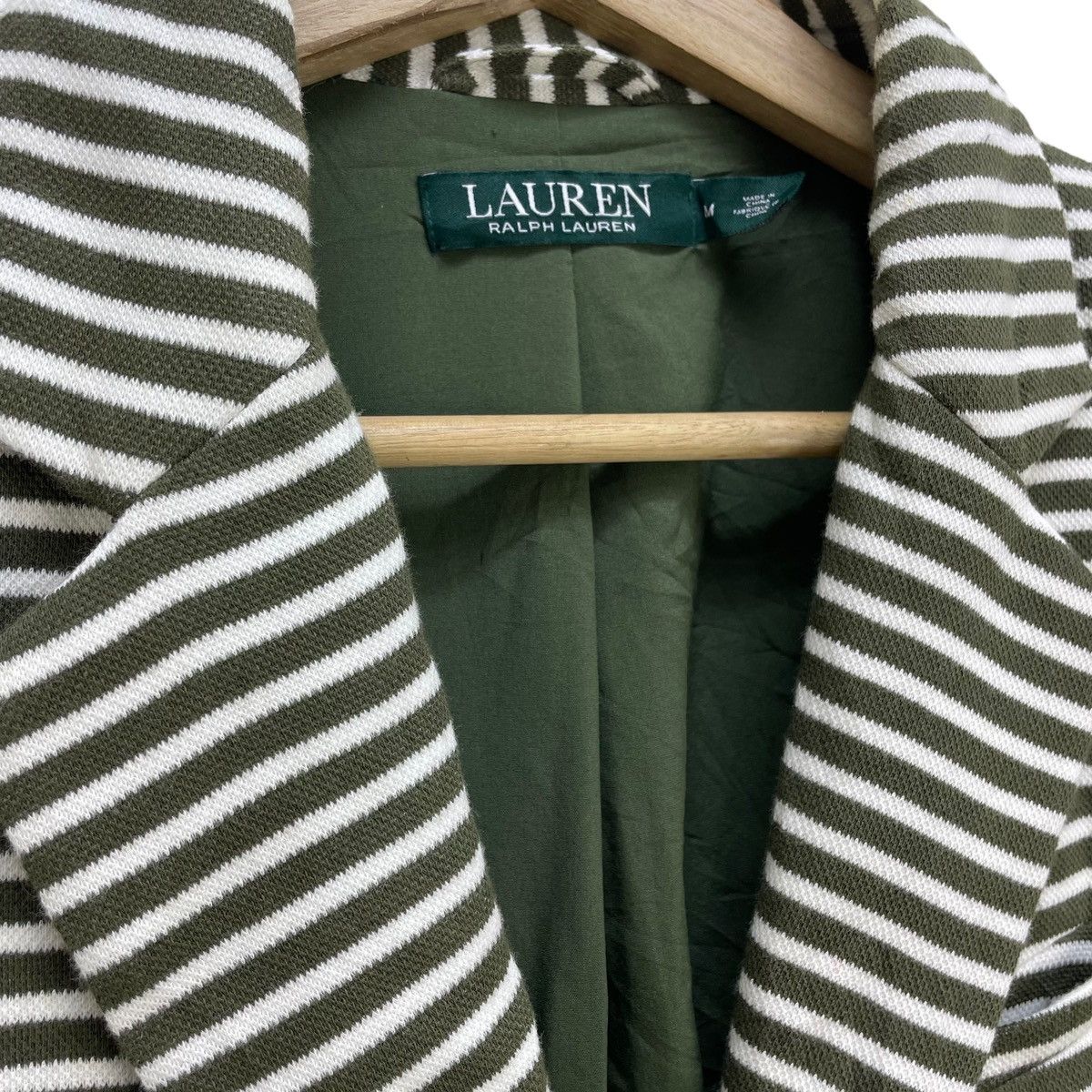 Ralph Lauren 🔥Ralph Lauren Stripes Green Jacket Size S / US 4 / IT 40 - 6 Thumbnail