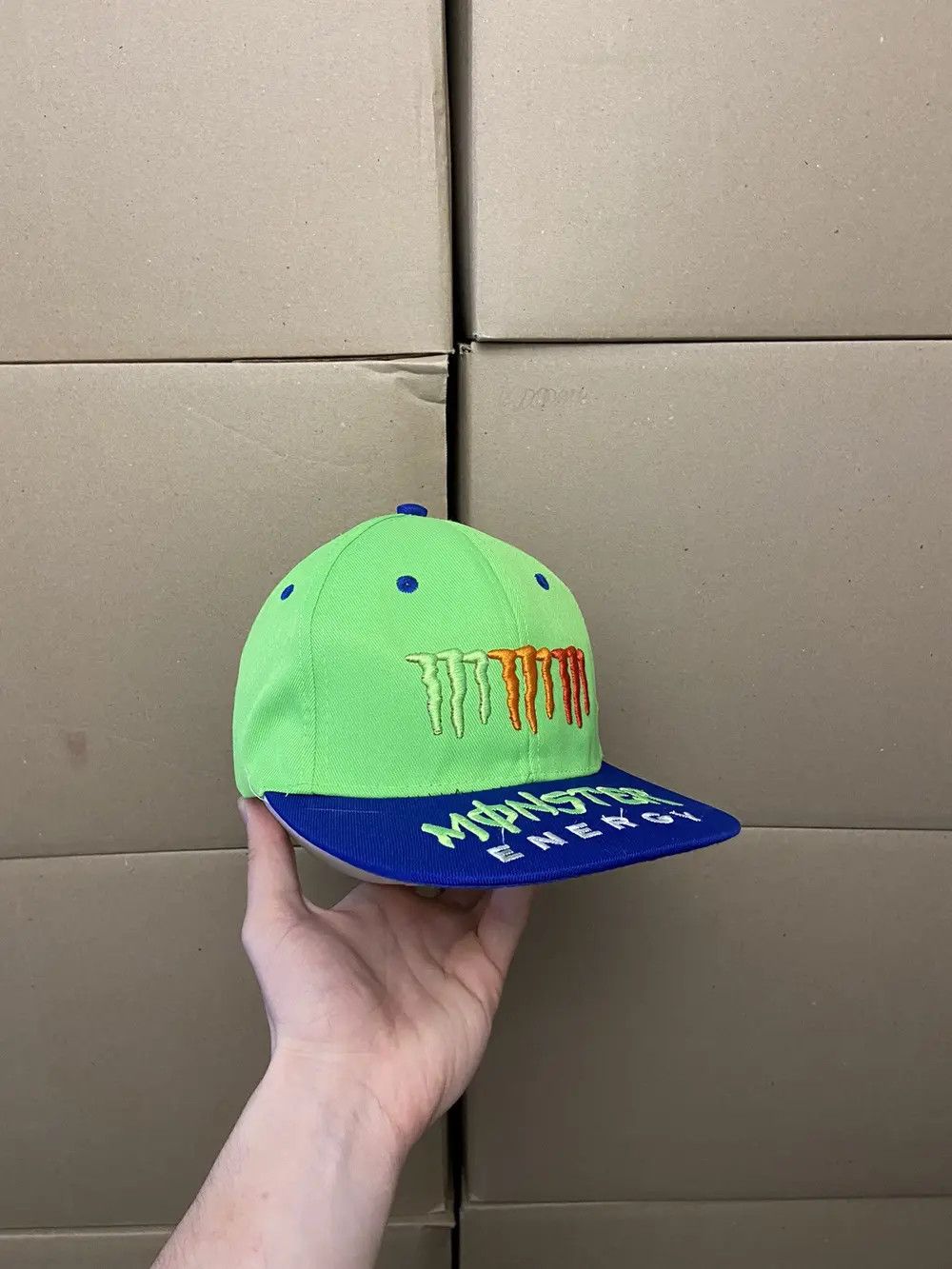 Vintage VINTAGE MONSTER RACING CAP HAT Y2K MOTO JAPANESE SKATE F1 Size ONE SIZE - 5 Thumbnail