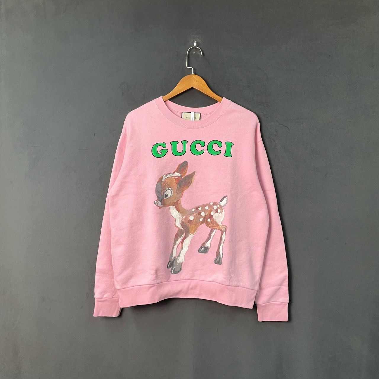 Gucci Gucci Pink deer sweatshirt 2501-Nextarrow Size US S / EU 44-46 / 1 - 1 Thumbnail