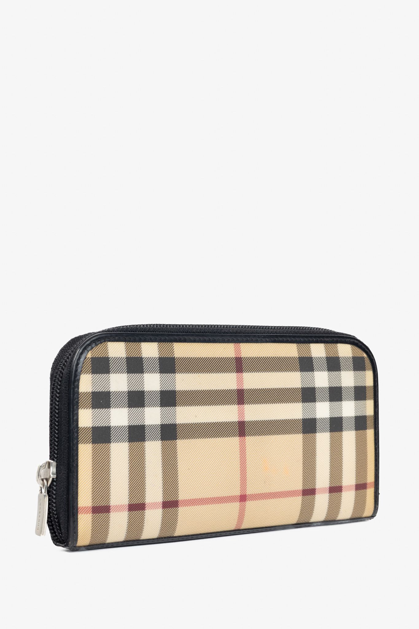 Burberry Burberry House-Check Leather-Trim Long Zip Wallet Size ONE SIZE - 2 Thumbnail