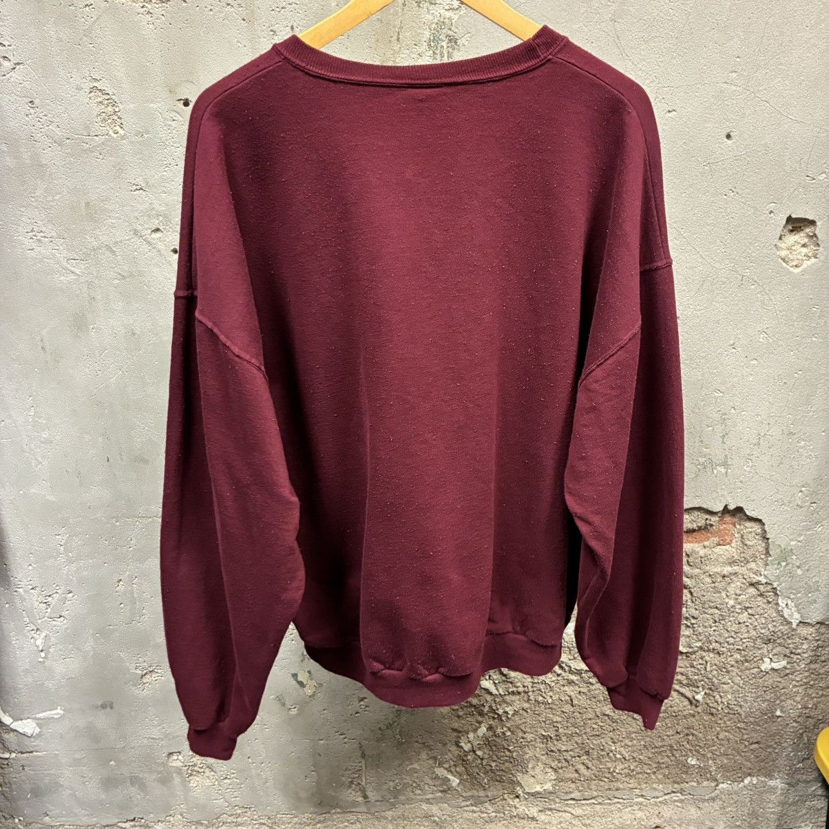 Jerzees Jerzees Vintage 90s Maroon Eagle Nature Oversized Crewneck Size US XXL / EU 58 / 5 - 2 Thumbnail