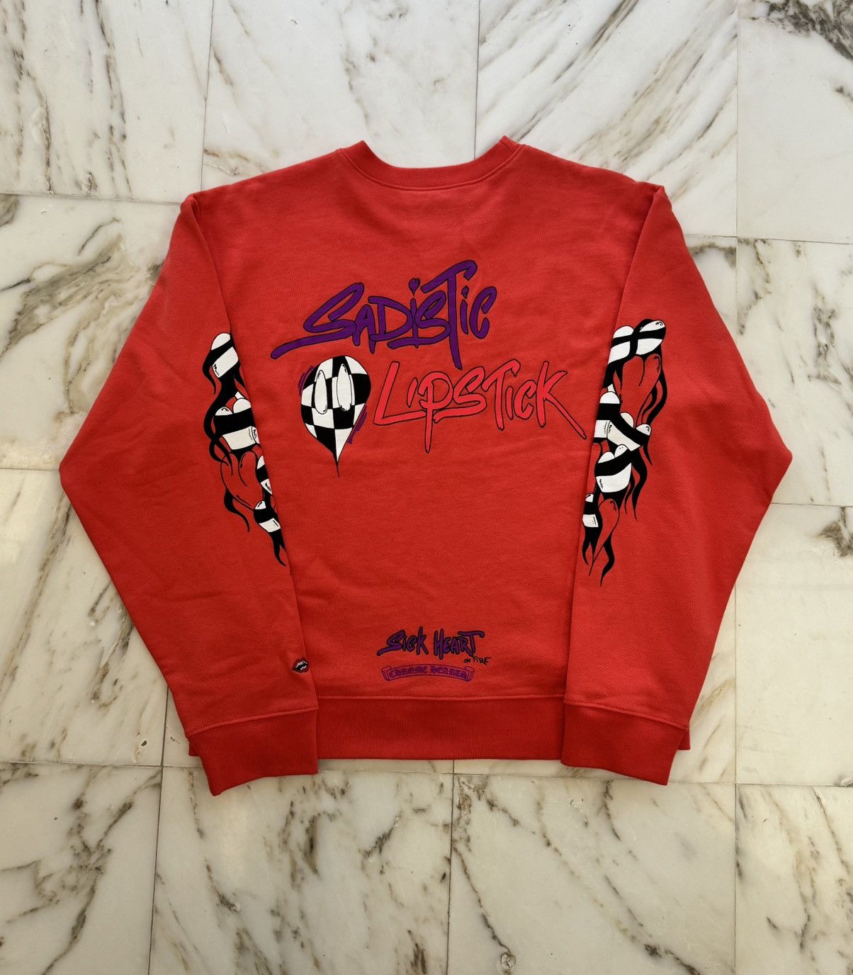 Chrome Hearts $725—>❗️READ DESC❗️Chrome Hearts Sadistic Crewneck Size US M / EU 48-50 / 2 - 6 Thumbnail
