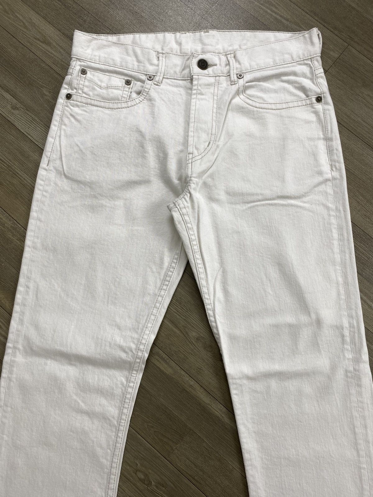 Burberry Vintage Burberry London White Straight Jeans Luxury Size US 30 / EU 46 - 2 Thumbnail