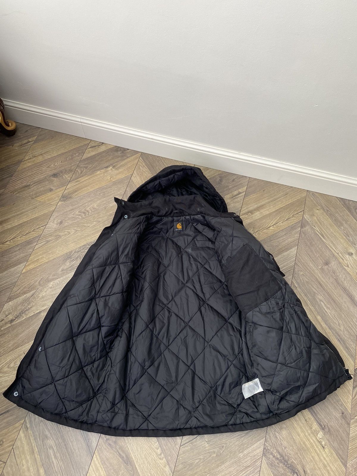 Carhartt × Vintage Vintage Carhartt Motorcycle Black Jacket Size US S / EU 44-46 / 1 - 10 Thumbnail
