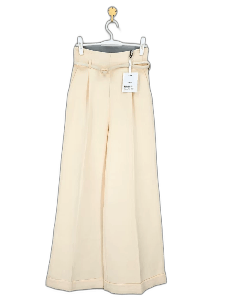 Dior Dior Wool Silk Casual Wide Leg Trousers Size US 36 / EU 52 - 1 Thumbnail