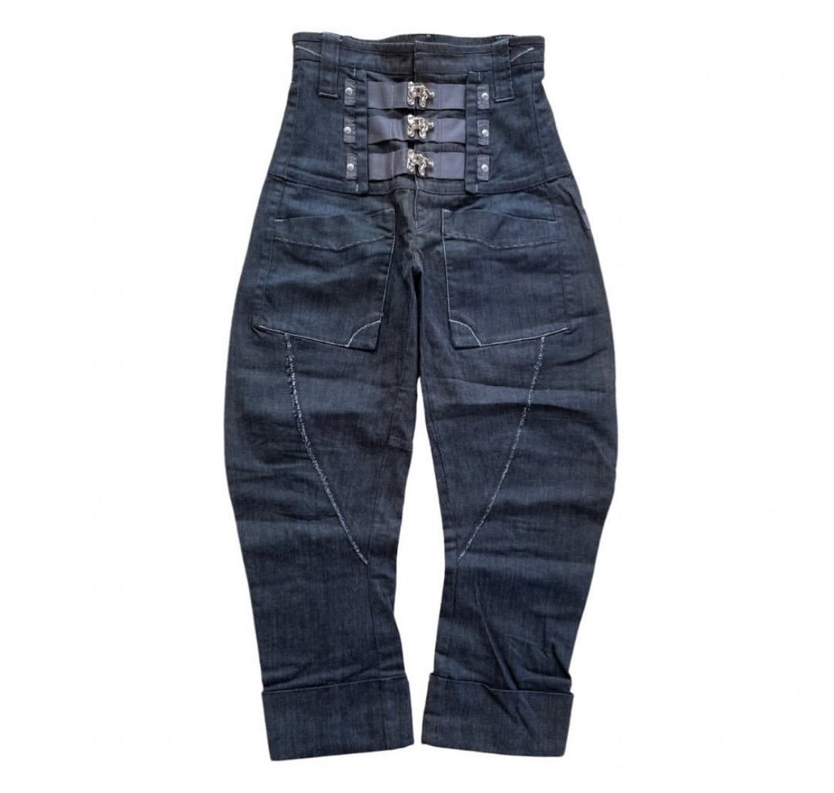 If Six Was Nine 2000s Marithe Francois Girbaud Asymmetric Cargo y2k style Size US 28 / EU 44 - 1 Thumbnail