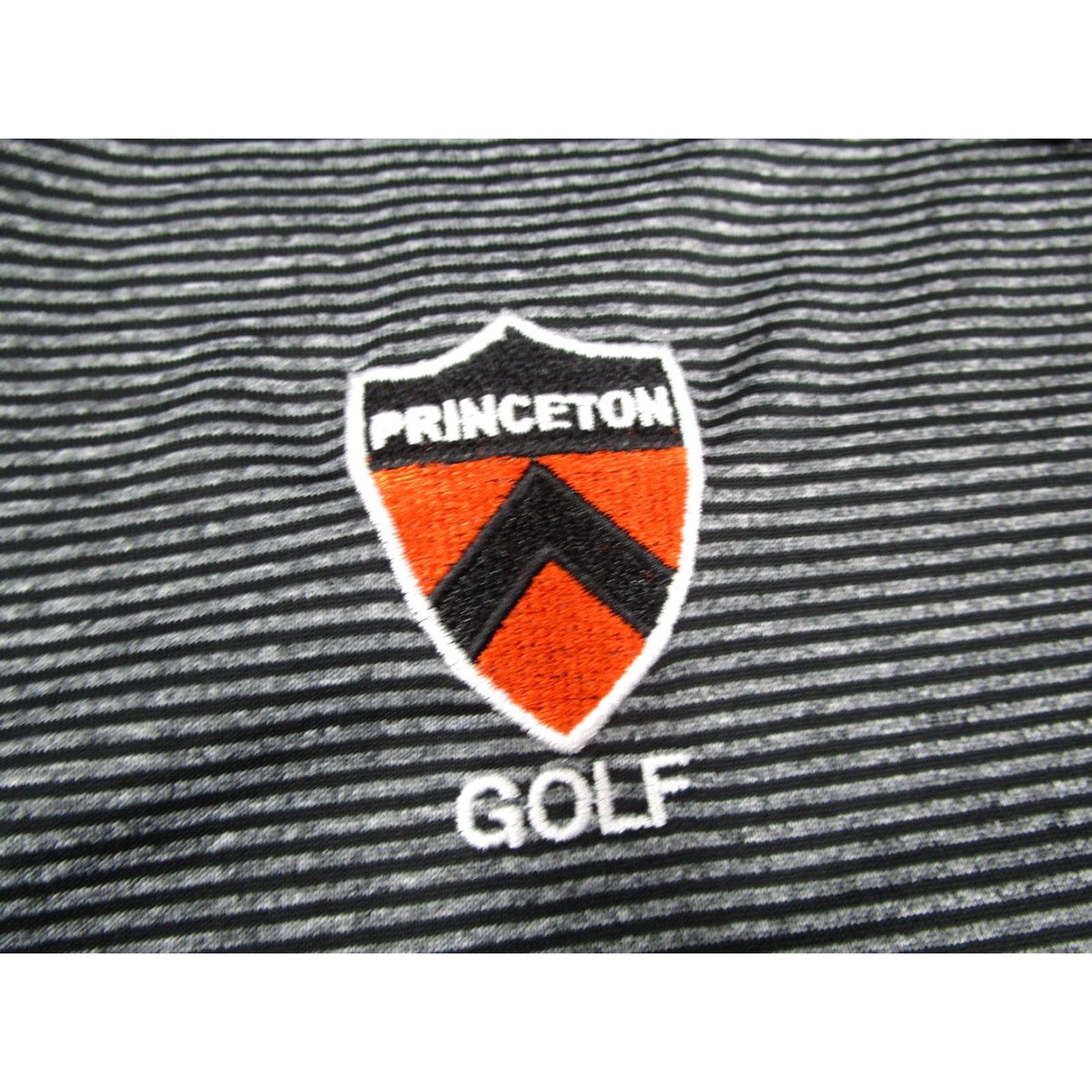 Nike Nike Polo Shirt Mens XL Gray Stripe Dri-FIT Princeton Golf Stretch 890097-010 Size US XL / EU 56 / 4 - 3 Thumbnail