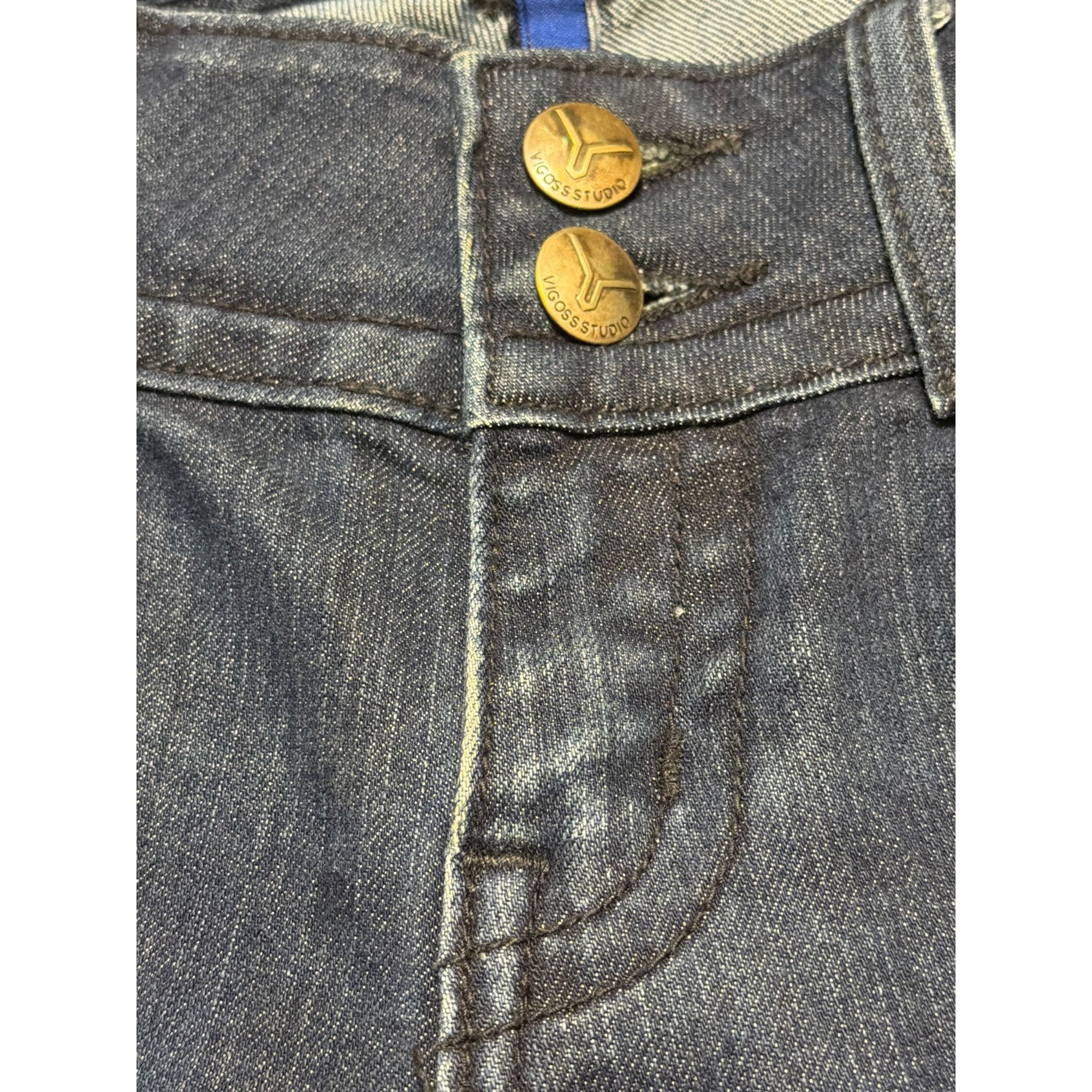 Other Vigoss Studio New York Skinny Jeans Dark Wash Denim 2 Button Size 27" / US 4 / IT 40 - 3 Thumbnail