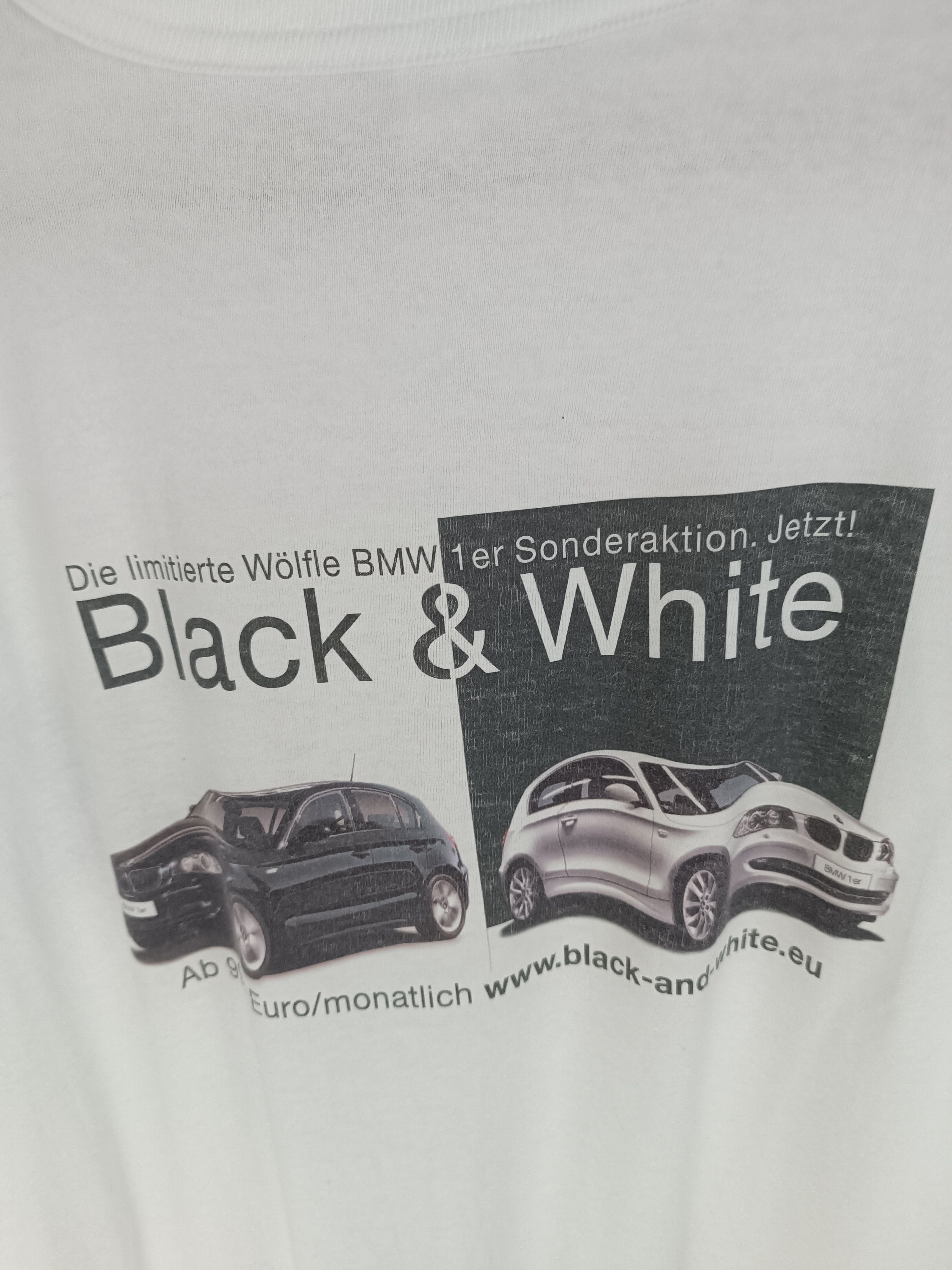 BMW VINTAGE Y2K BMW BLACK & WHITE SONDERAKTION TEE RACING JDM Size US XL / EU 56 / 4 - 15 Thumbnail
