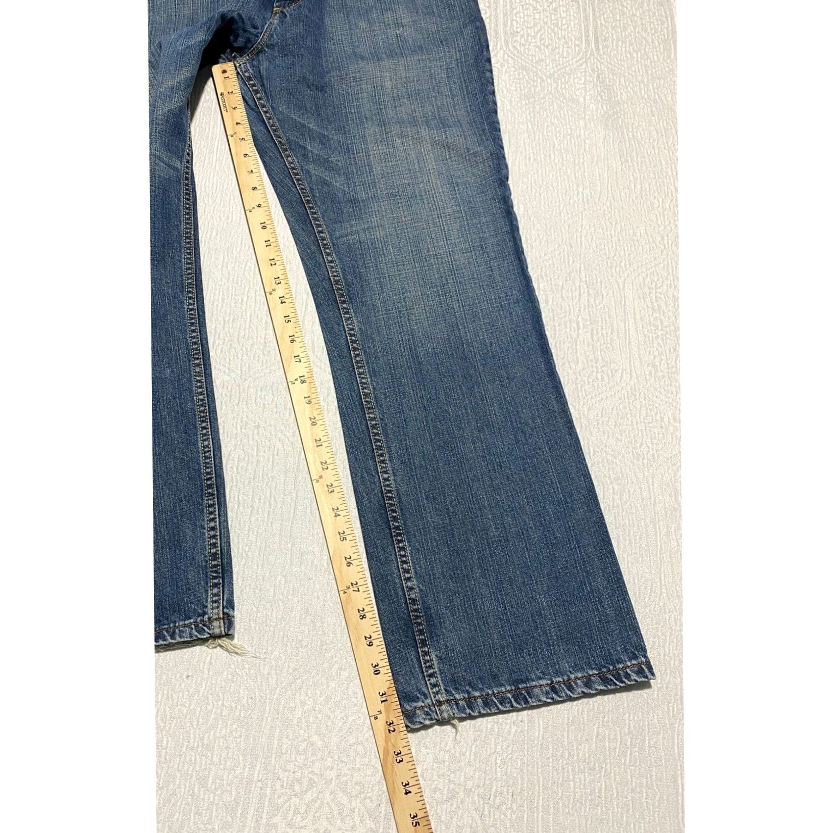 Lee Lee Premium Select Relaxed Fit Jeans Mens 38x32 Medium Wash Blue 5-Pocket Denim Straight Leg Size US 38 / EU 54 - 6 Thumbnail