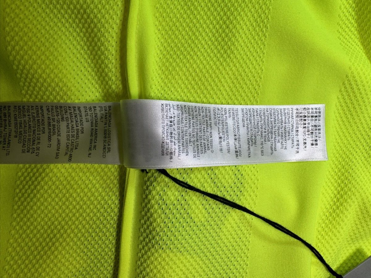 Balenciaga Balenciaga Fluo Yellow Striped Mesh Shirt Size M Size US M / EU 48-50 / 2 - 14 Thumbnail