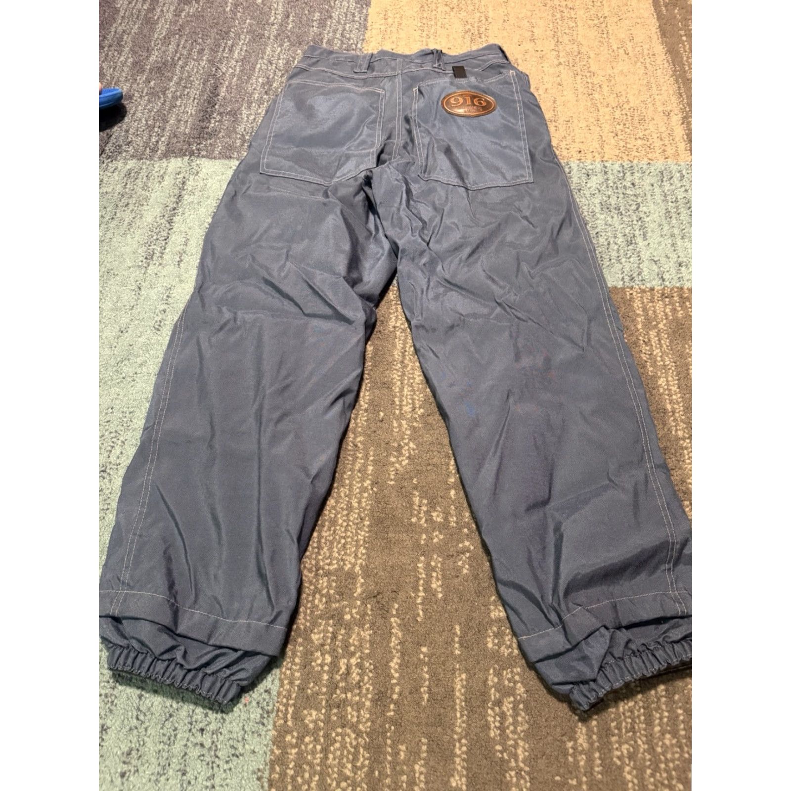 Vintage VINTAGE 916 Brand Rave Pants Baggy Cargo Jeans Style Men Regular In USA Size M Blue 5-Pocket Inseam 29 in Size US 31 - 6 Thumbnail