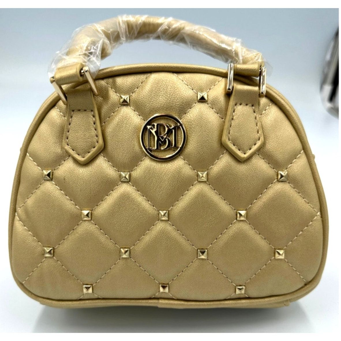 Badgley Mischka Badgley Mischka Crossbody Dome with Studs - Metallic Gold Size ONE SIZE - 2 Thumbnail