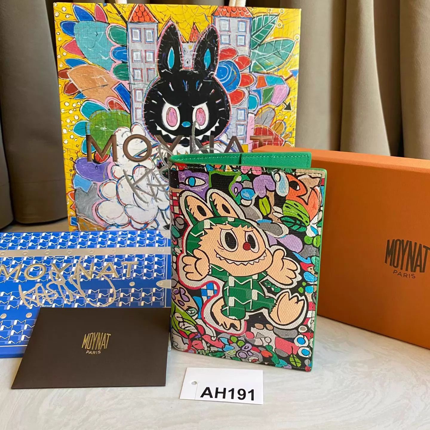 Moynat MOYNAT x Monet LE Passport Wallet Labubu Cartoon Box & Bag Size ONE SIZE - 3 Thumbnail