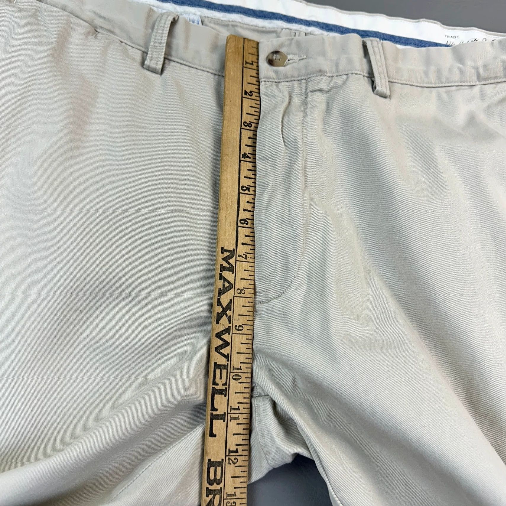 Polo Ralph Lauren Polo Ralph Lauren Pants Mens 38x34 38x33 Beige Relaxed Fit Flat Front Chino Size US M / EU 48-50 / 2 - 5 Thumbnail