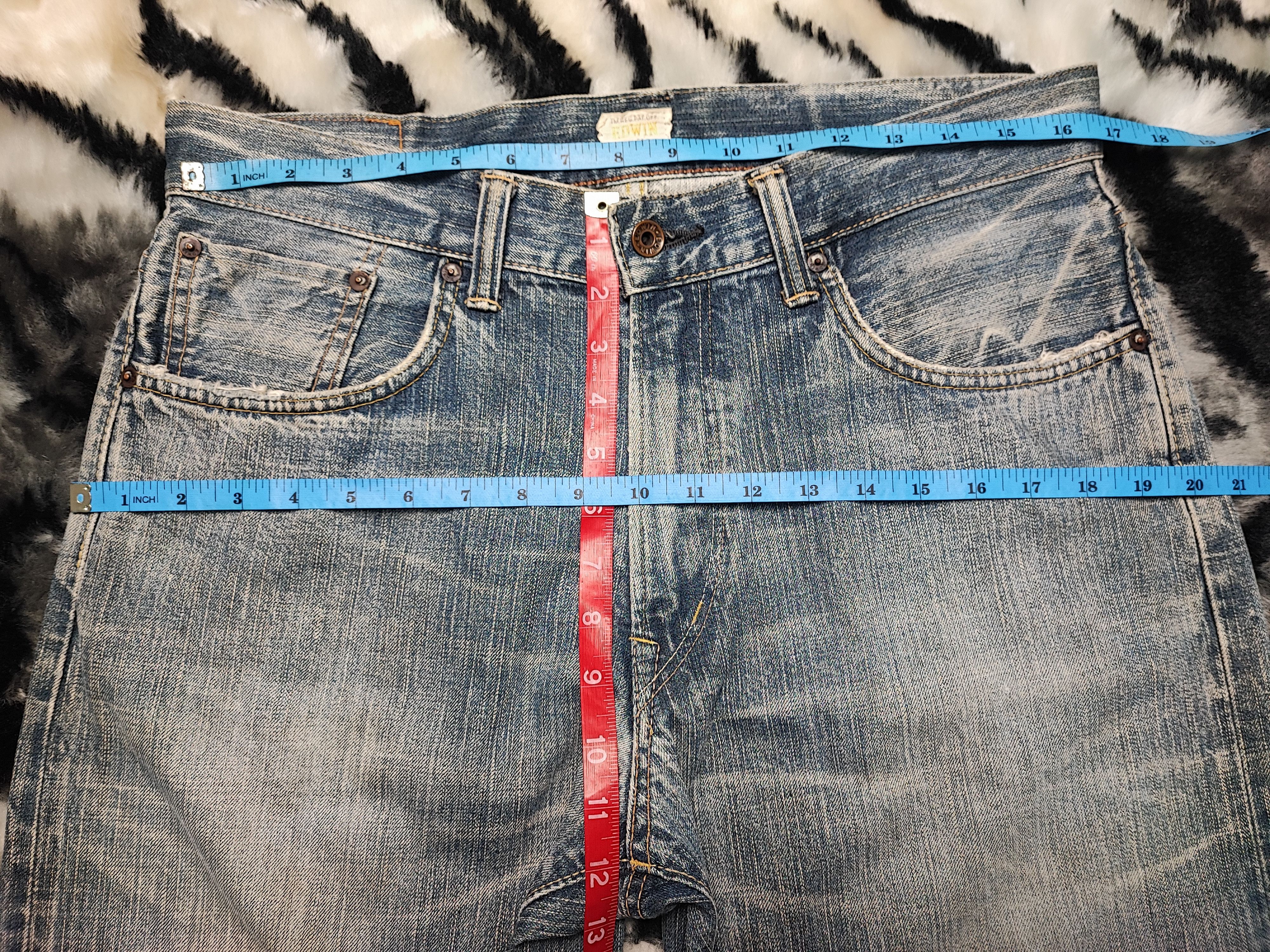 Edwin × Japanese Brand Edwin Jeans Selvedge 505Z Redline Size US 33 - 5 Thumbnail