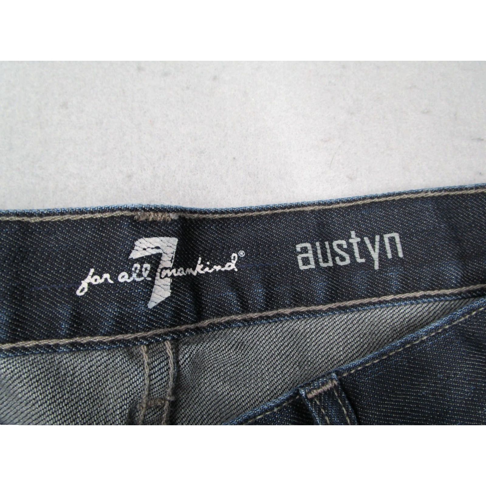 7 For All Mankind 7 For All Mankind Jeans Mens 32 Blue Austyn Denim Made in USA 32x27 Size US 32 / EU 48 - 3 Thumbnail