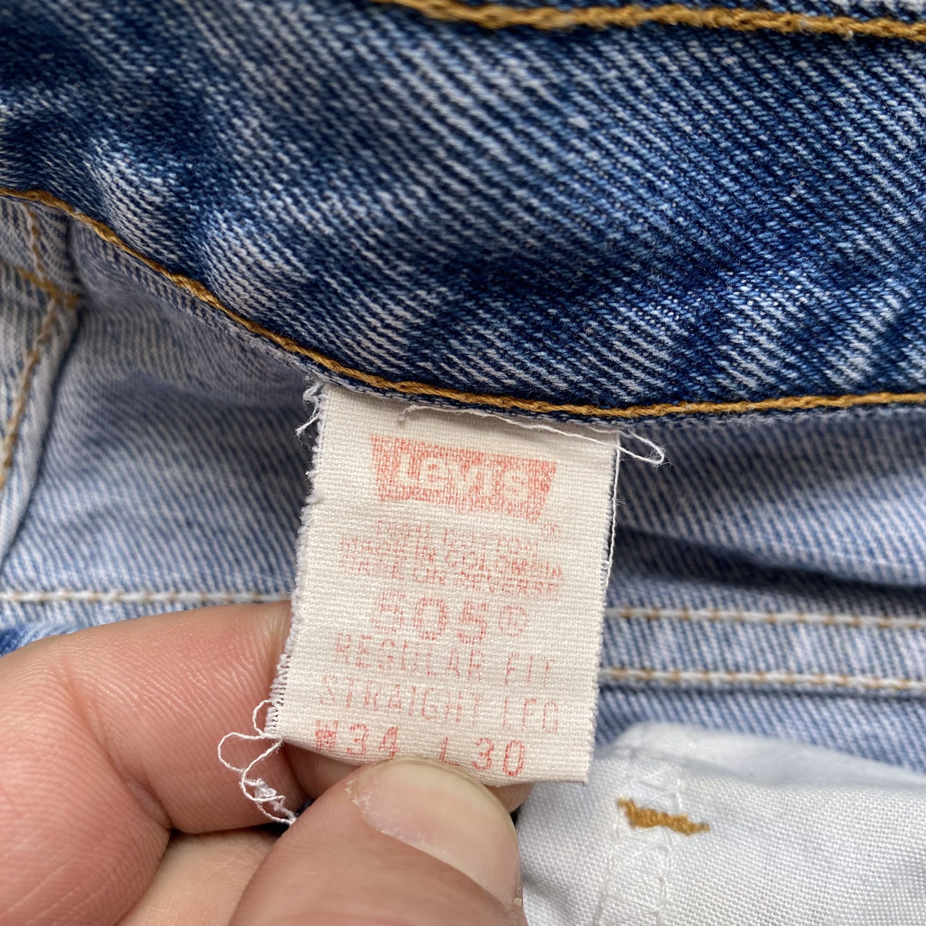 Levi's Vintage Clothing 👖Vintage 90's Distressed Levis jeans 505 Denim pants Y2K Size US 32 / EU 48 - 10 Thumbnail
