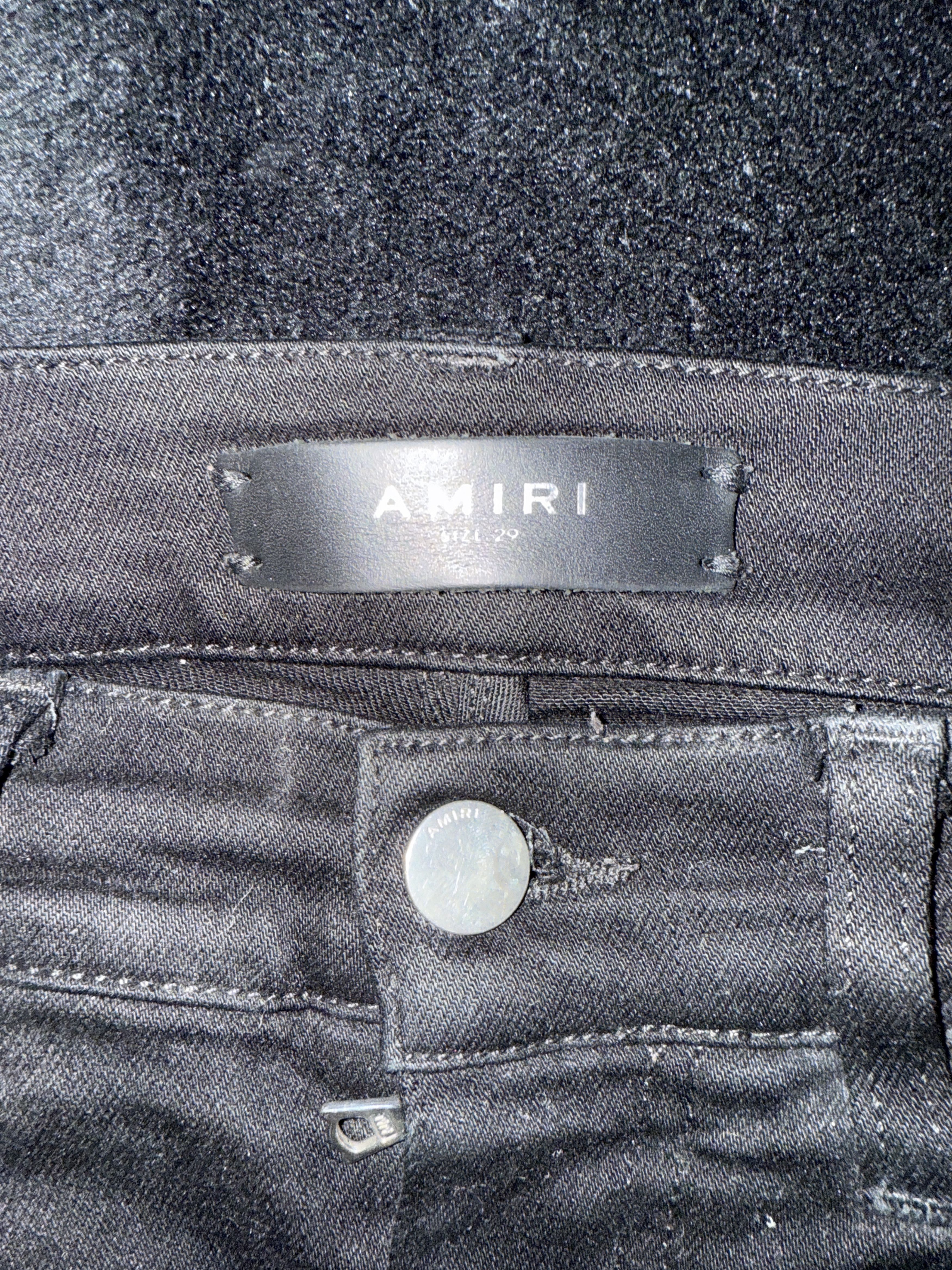 Amiri Amiri MX1 Black and Red jeans Size US 29 - 2 Thumbnail