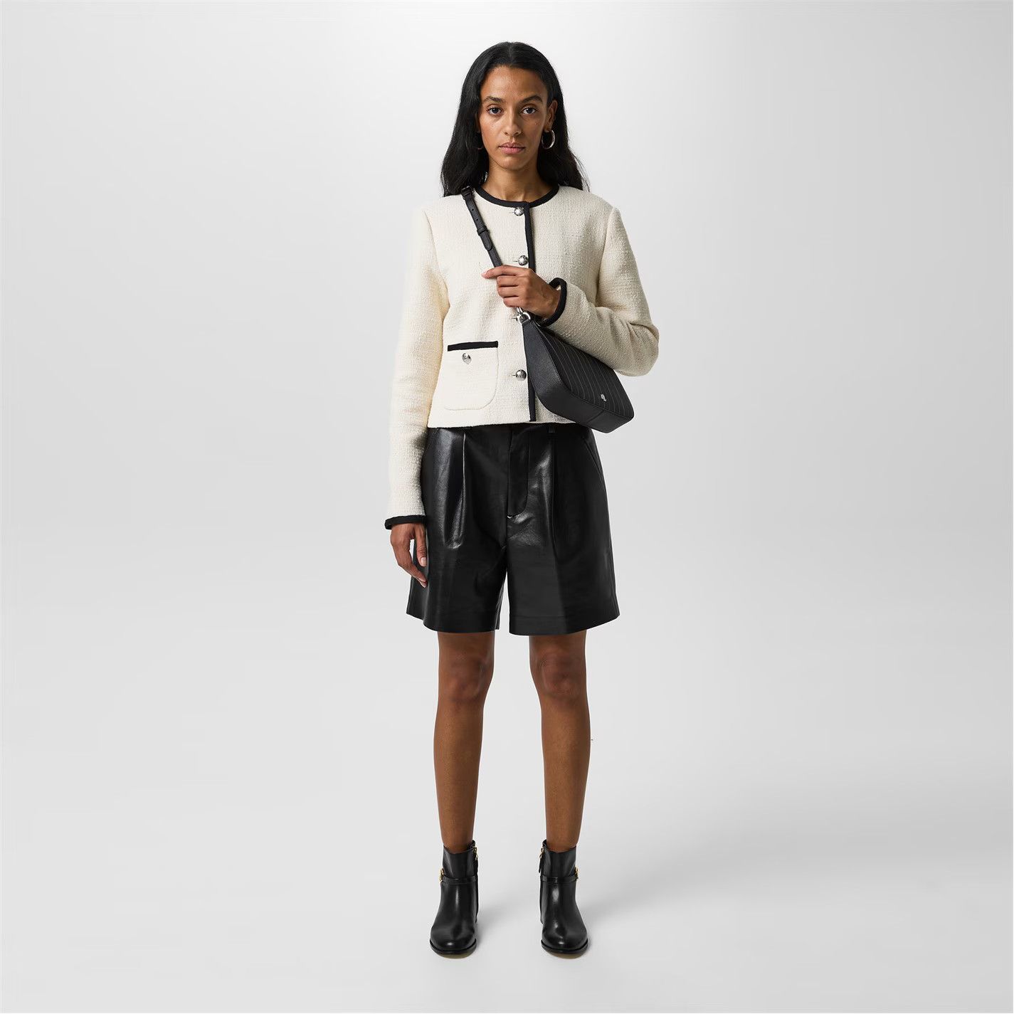 Lauren Ralph Lauren o1g2r1mq0825 Size: OS / Danni Leather Shoulder Bag Black Size ONE SIZE - 6 Thumbnail