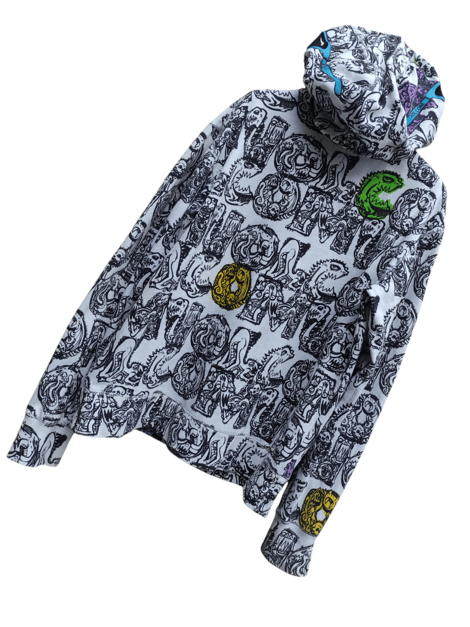 Volcom RARE💥 VOLCOM FULLPRINT KIDS MONSTER EYE FULL ZIPPER HOODIE Size US M / EU 48-50 / 2 - 4 Thumbnail