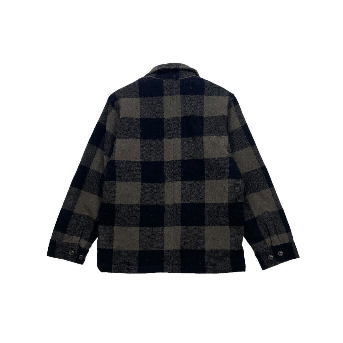 Camel × Flannel Vintage Camel Club Button Eye Black Checked Jacket Size US M / EU 48-50 / 2 - 2 Thumbnail