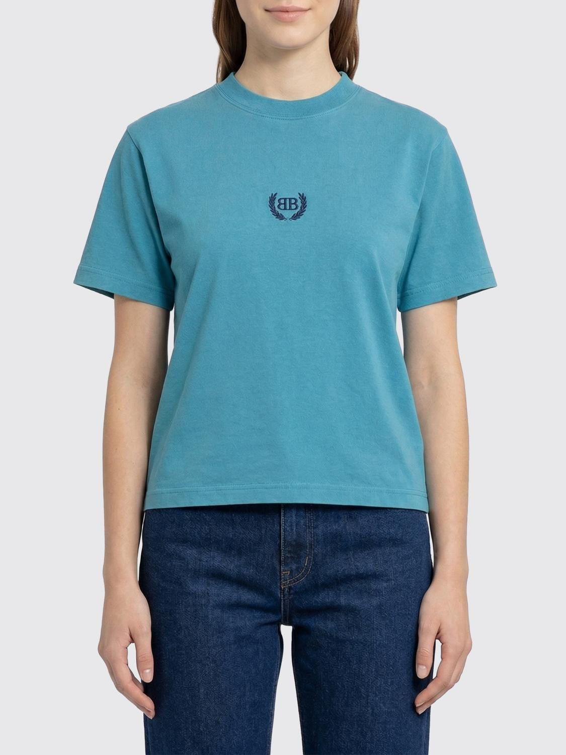 Balenciaga Balenciaga T-Shirt Woman Navy Size XS / US 0-2 / IT 36-38 - 1 Thumbnail