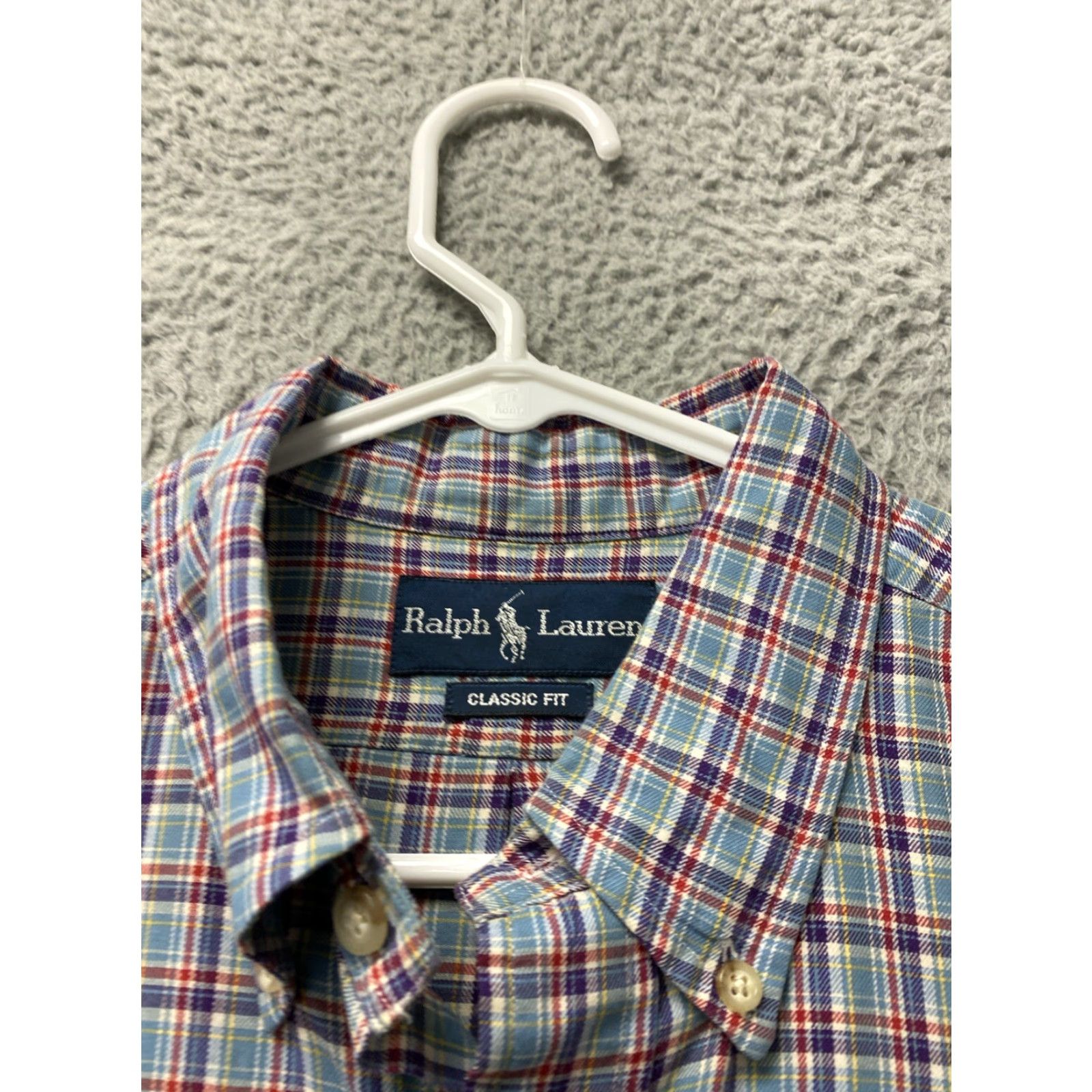Ralph Lauren Ralph Lauren Plaid Dress Shirt Men Long Sleeve Button-Down Shirt L Red Multicolor Size US L / EU 52-54 / 3 - 3 Thumbnail