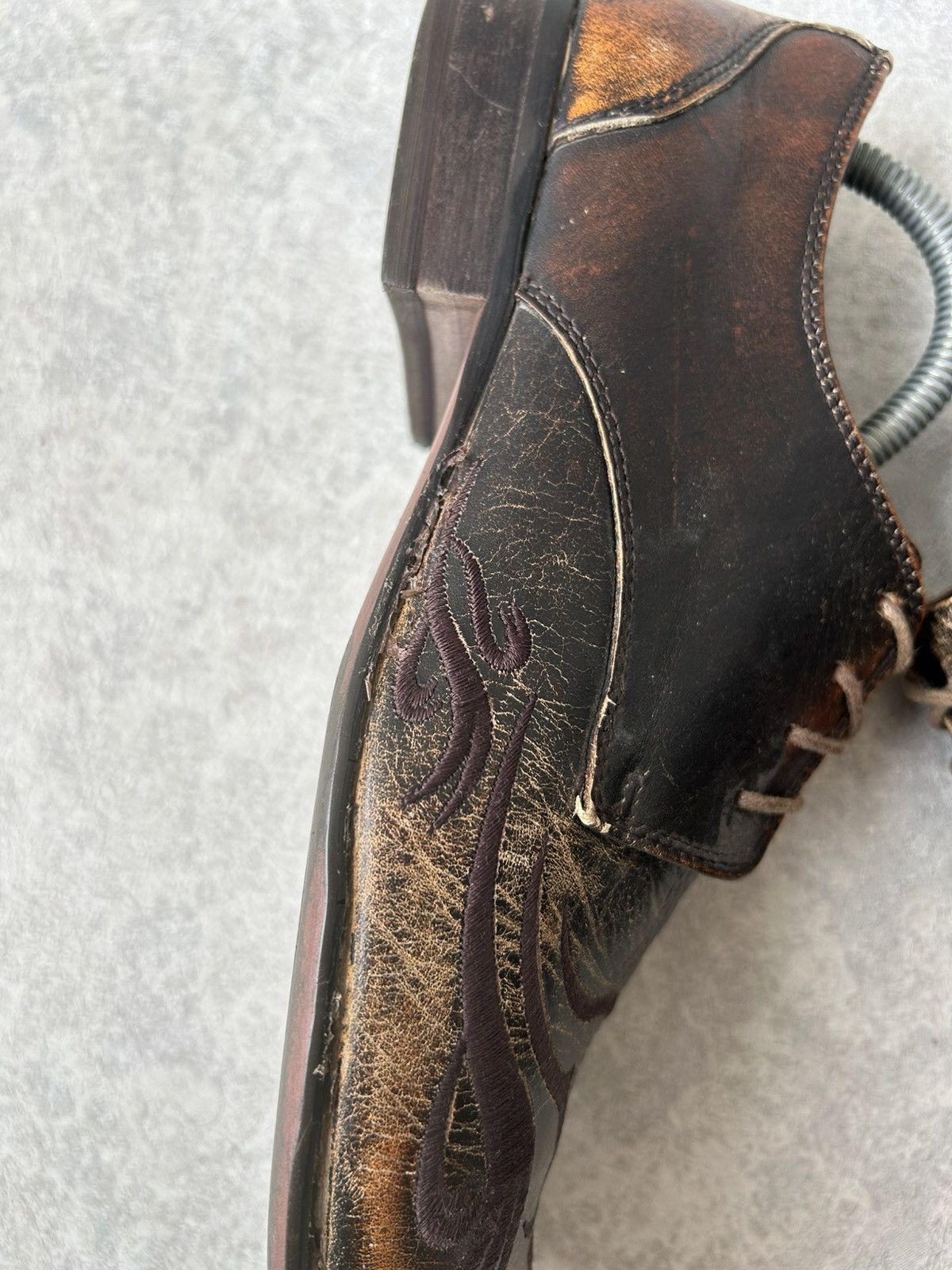 10 Corso Como Corso Como Y2K Western Flame Leather Derby Loafers Size US 8.5 / EU 41-42 - 10 Thumbnail